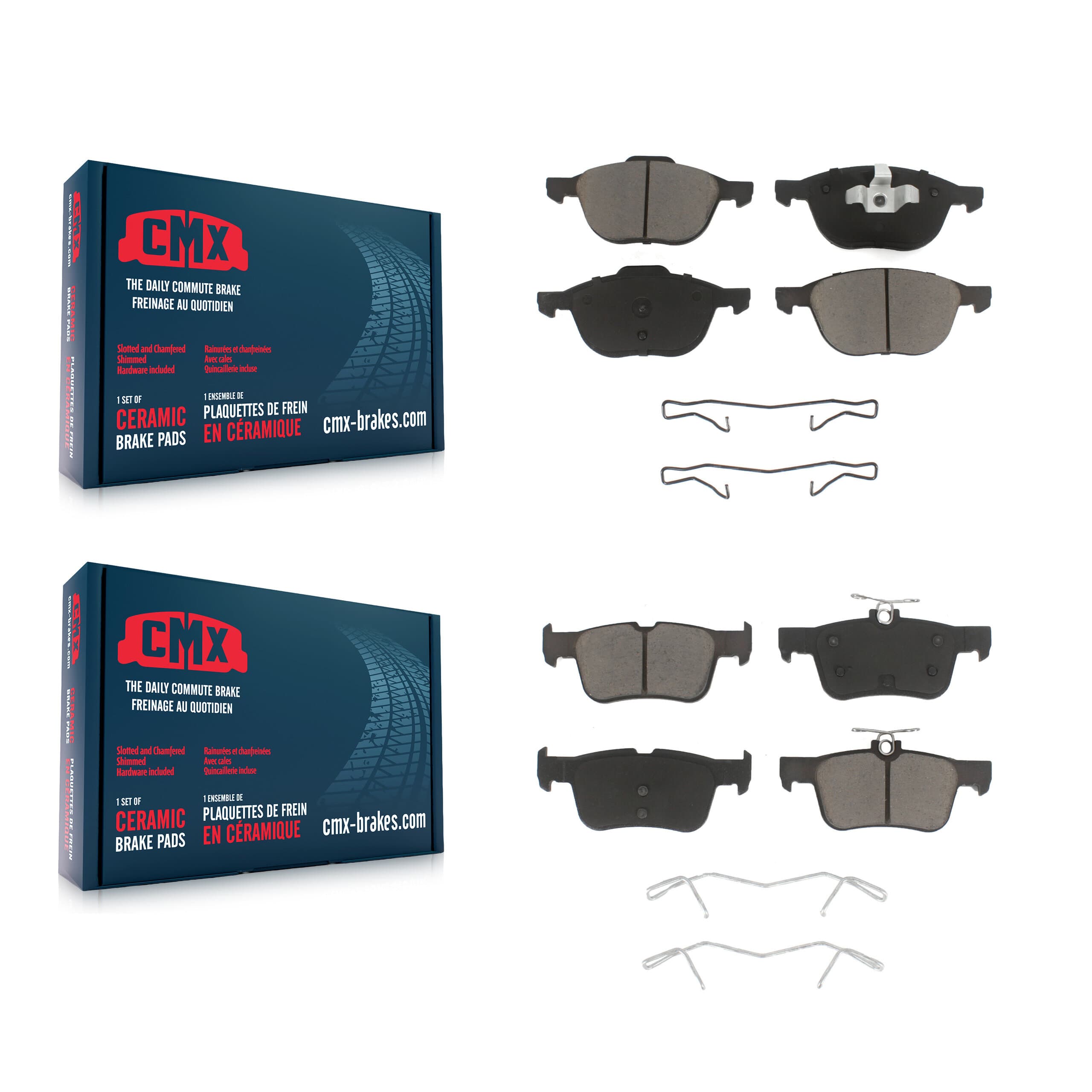 CMX - KCX-100090 - Front and Rear Disc Brake Pad Kits image 1