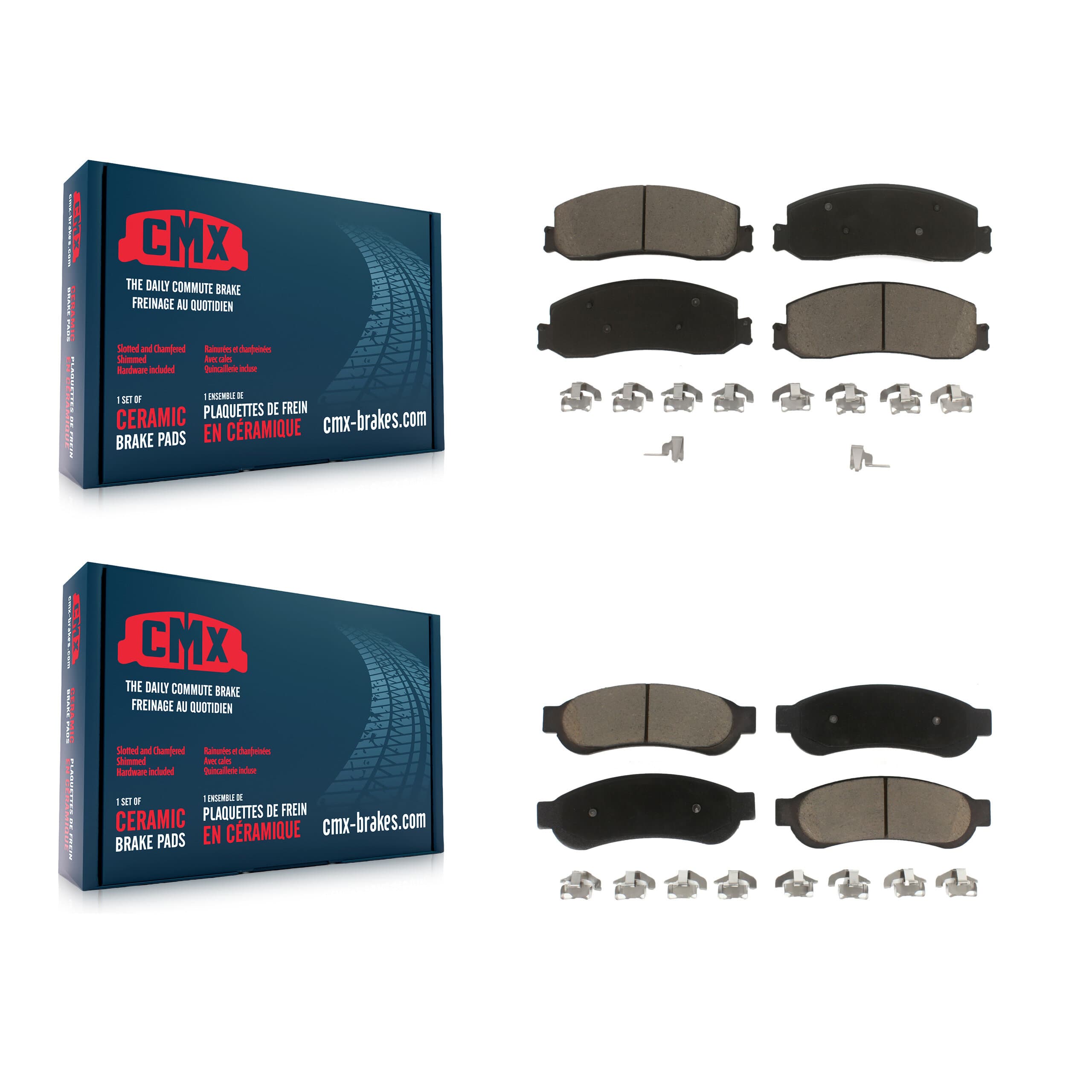 CMX - KCX-100098 - Front and Rear Disc Brake Pad Kits image 1