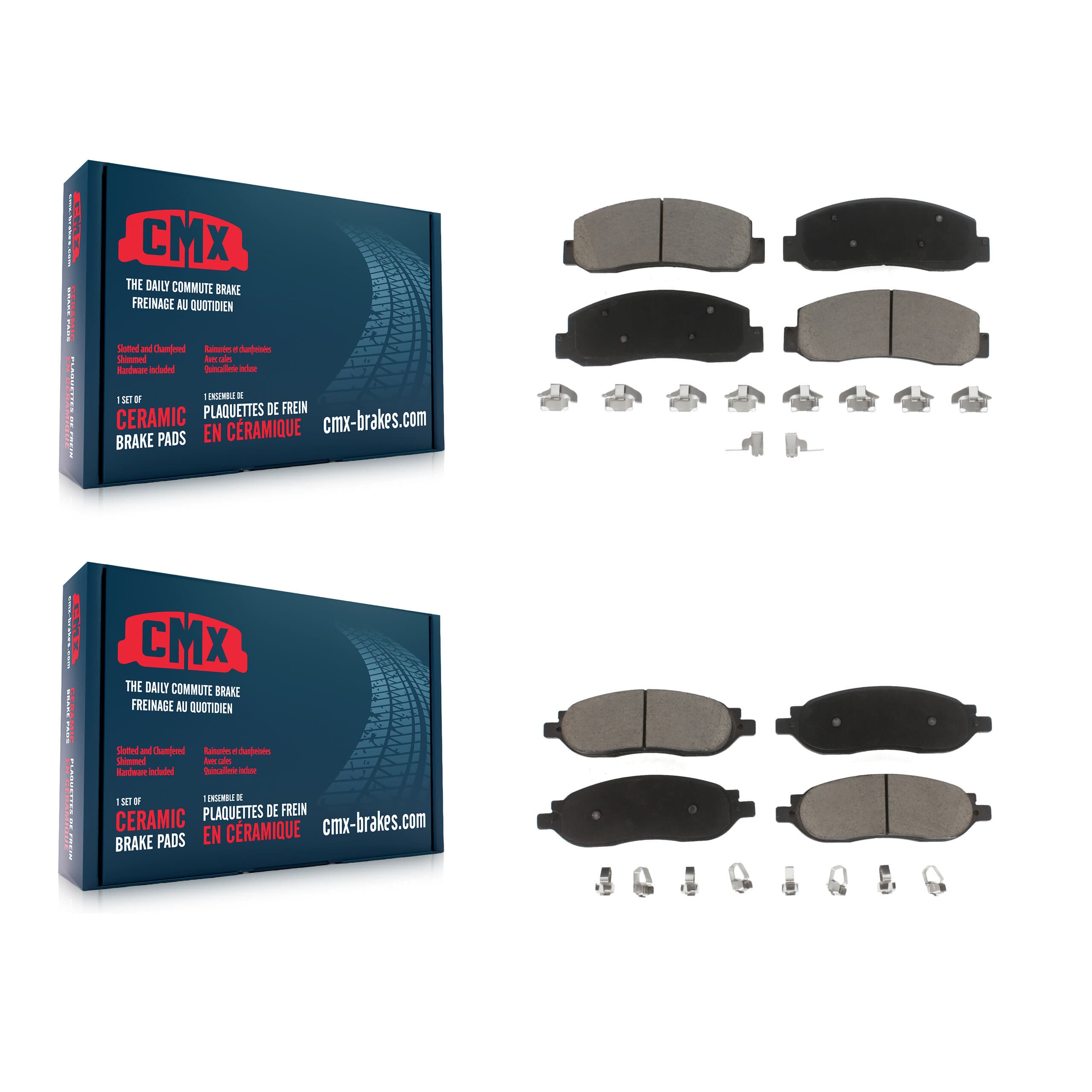 CMX - KCX-100099 - Front and Rear Disc Brake Pad Kits image 1