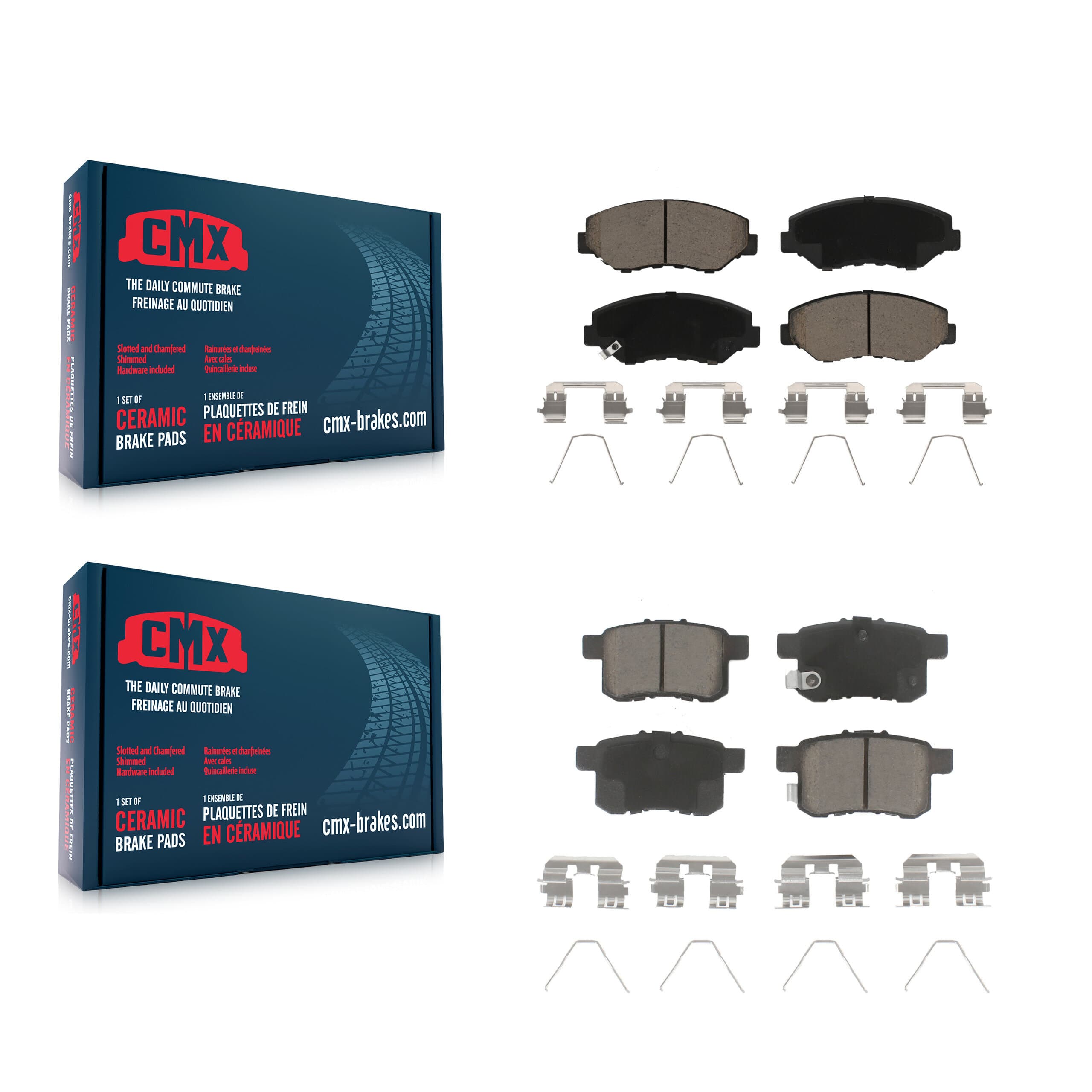 CMX - KCX-100103 - Front and Rear Disc Brake Pad Kits image 1
