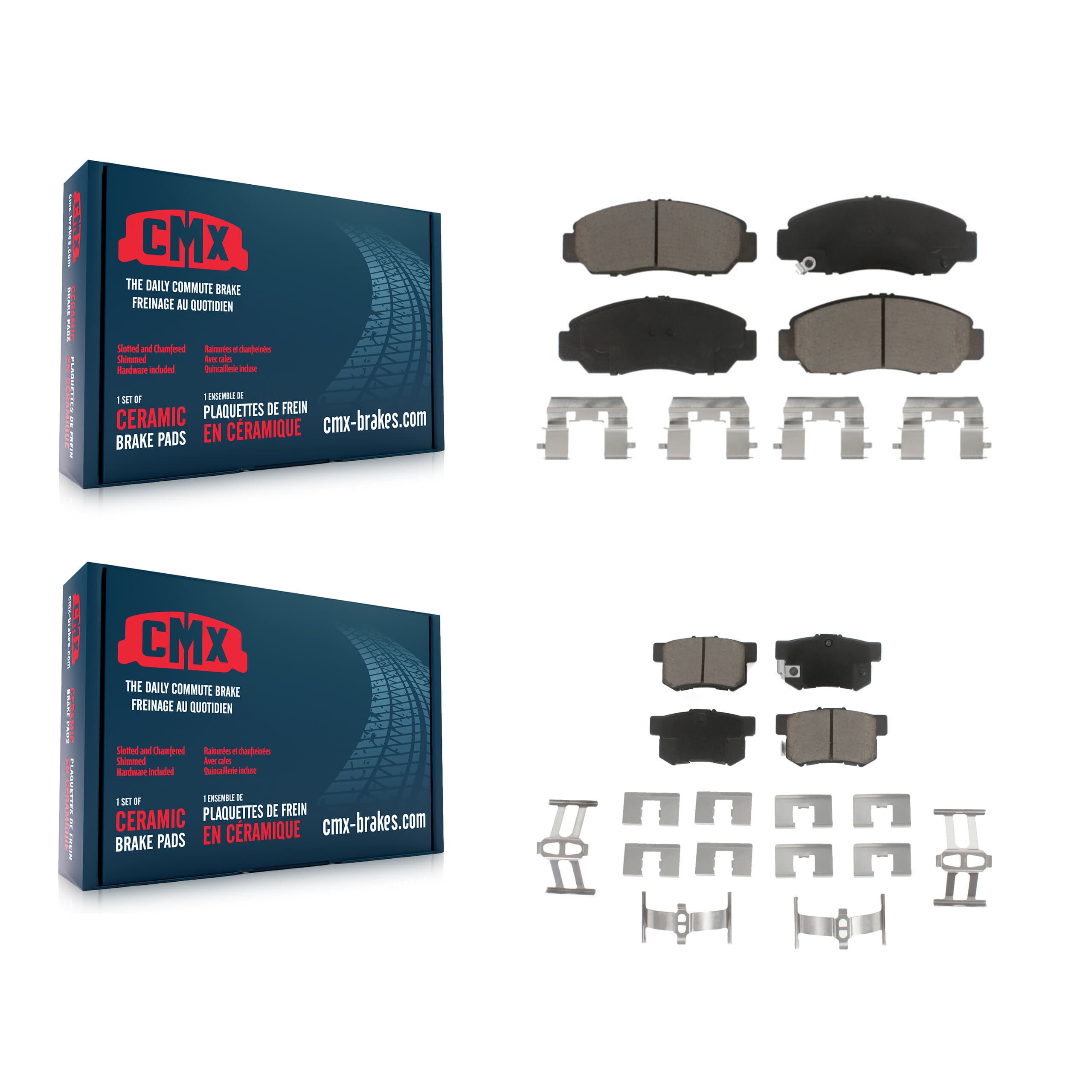 CMX - KCX-100104 - Front and Rear Disc Brake Pad Kits image 1