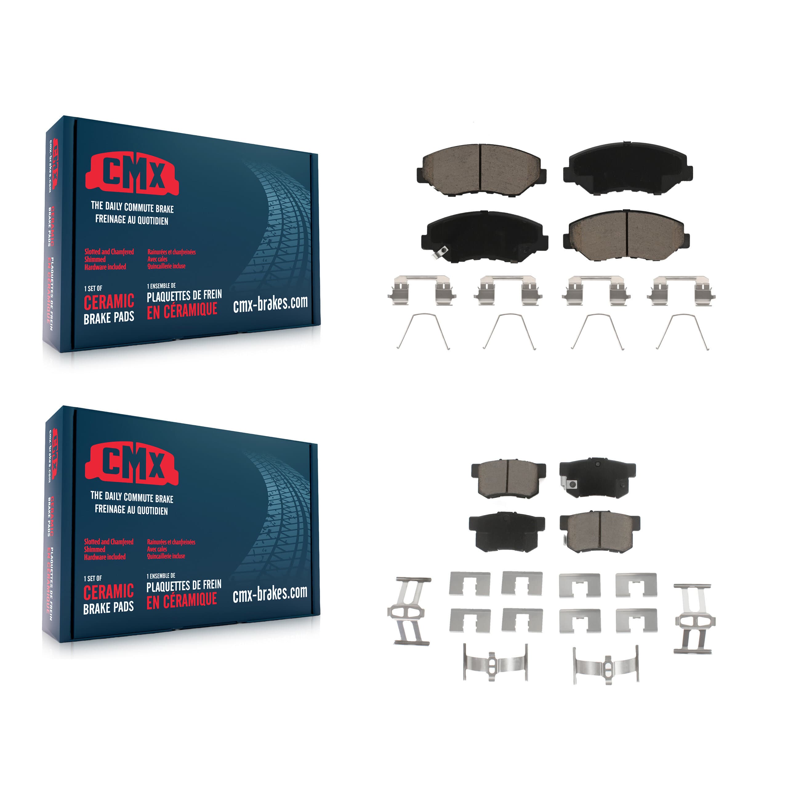 CMX - KCX-100105 - Front and Rear Disc Brake Pad Kits image 1