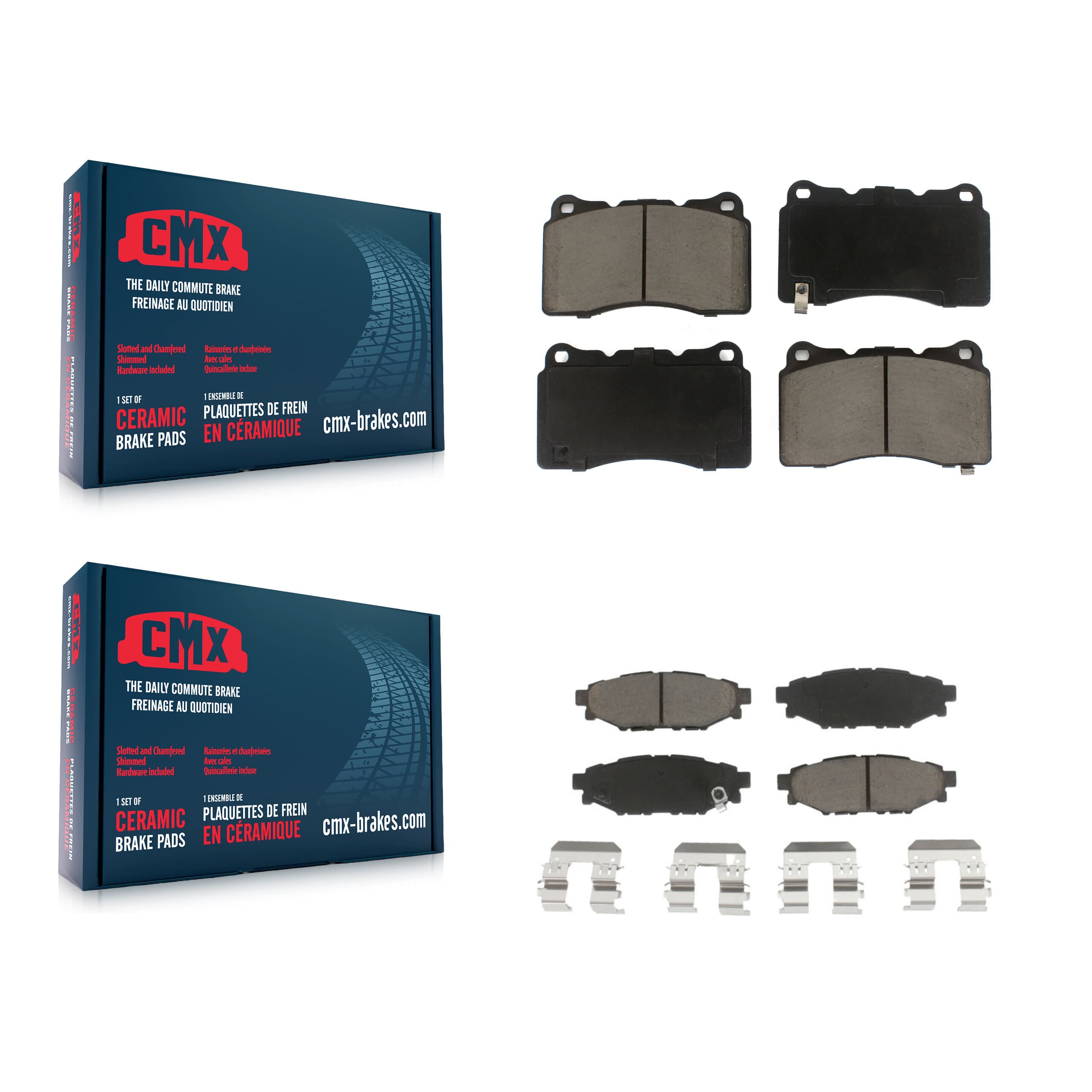 CMX - KCX-100108 - Front and Rear Disc Brake Pad Kits image 1