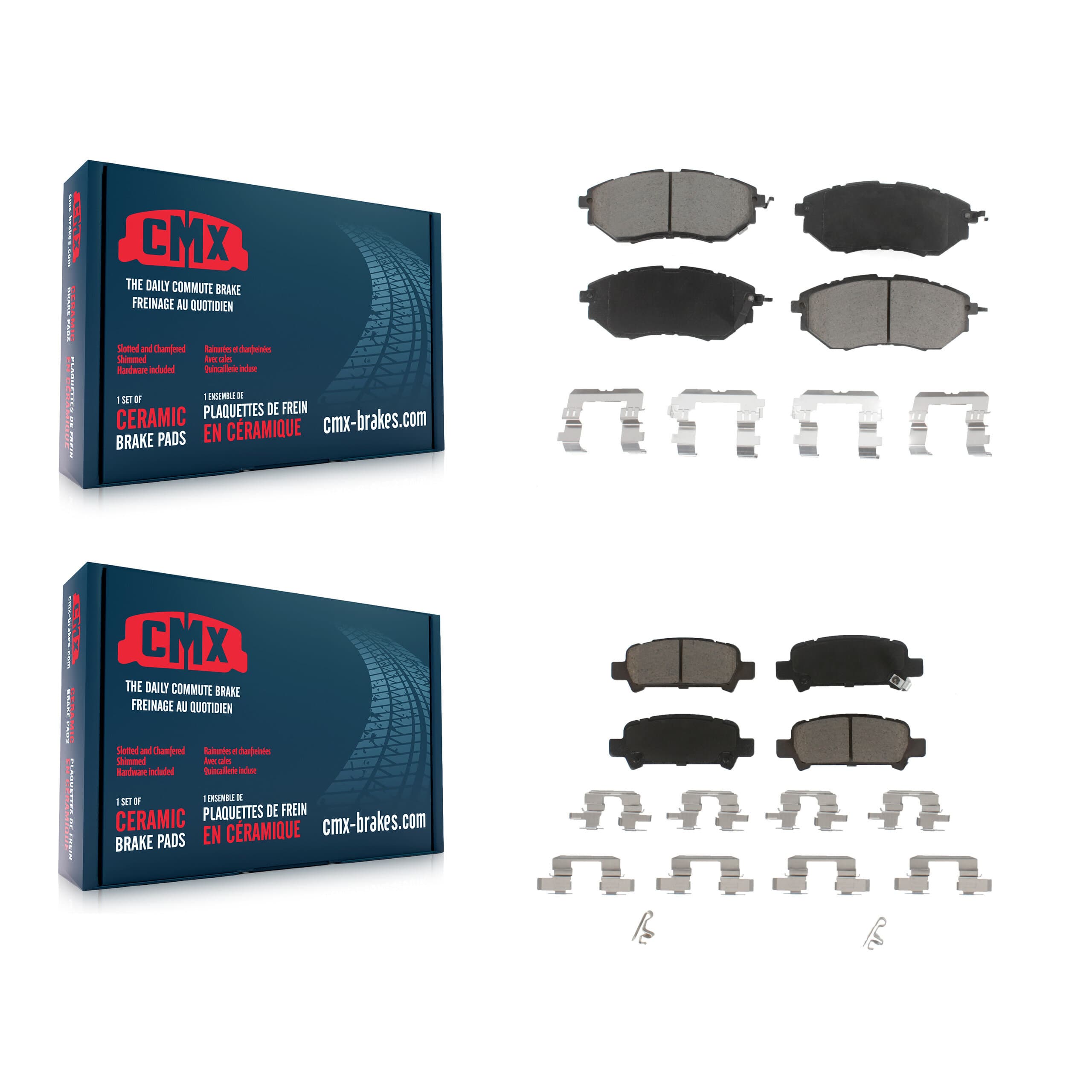 CMX - KCX-100112 - Front and Rear Disc Brake Pad Kits image 1