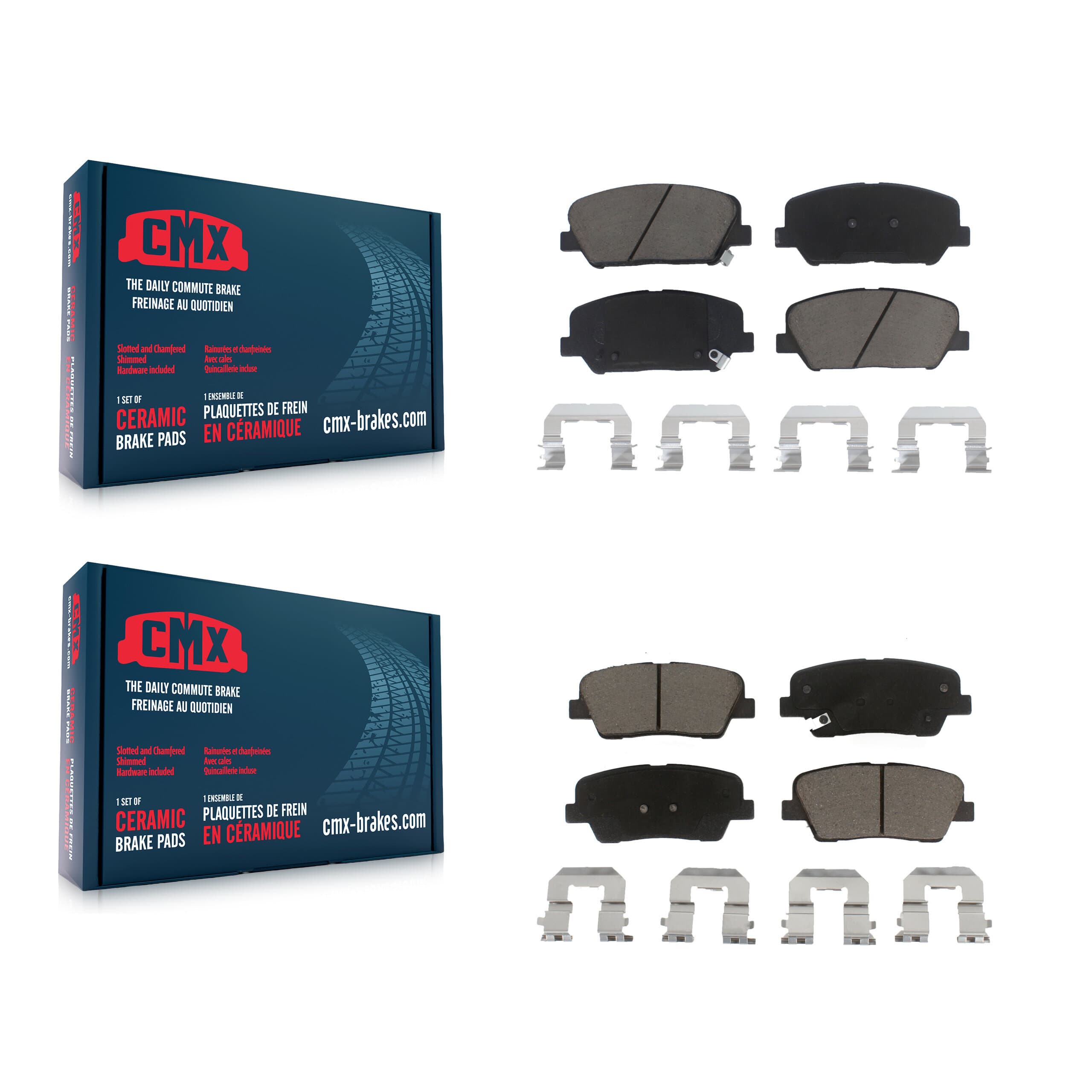 CMX - KCX-100116 - Front and Rear Disc Brake Pad Kits image 1