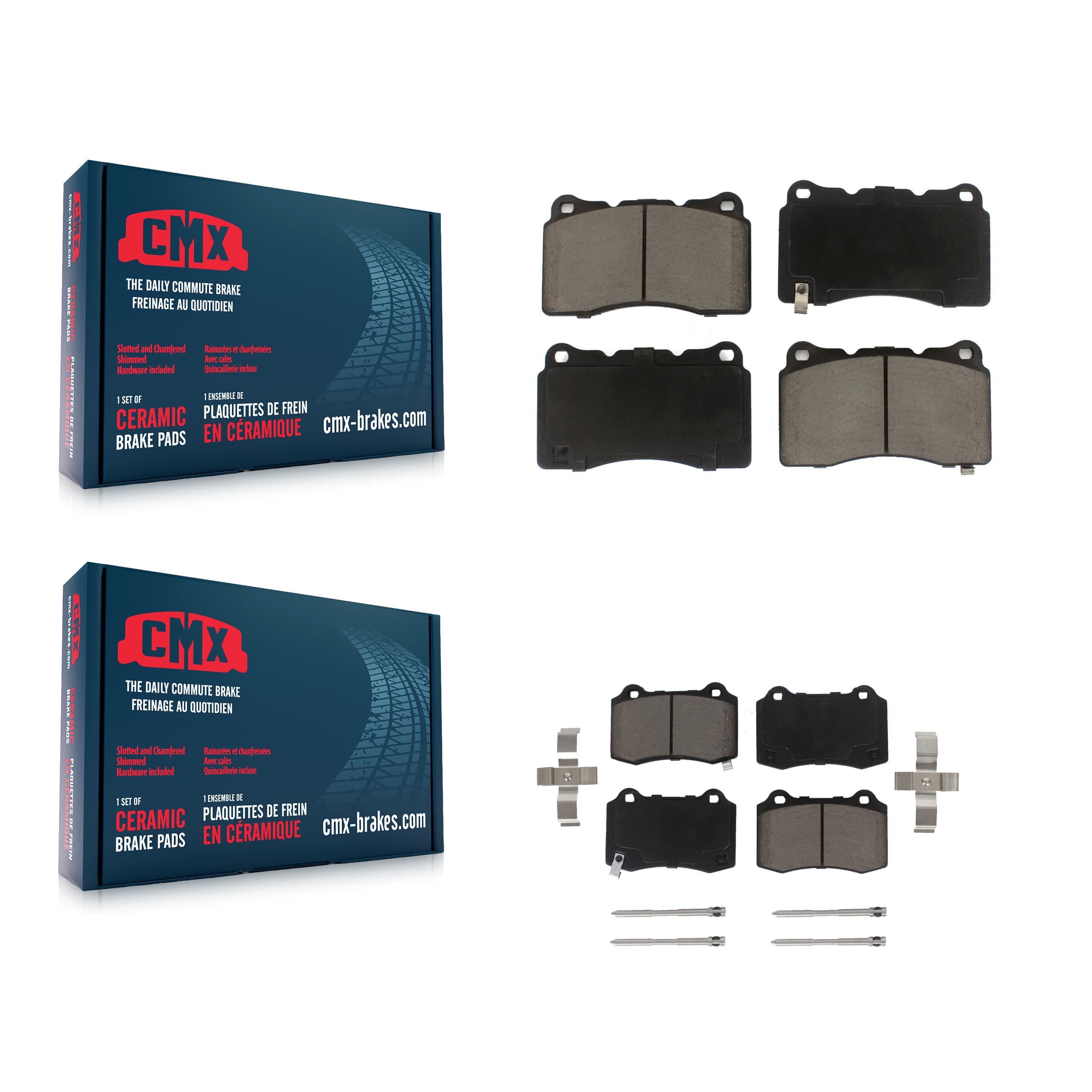 CMX - KCX-100117 - Front and Rear Disc Brake Pad Kits image 1