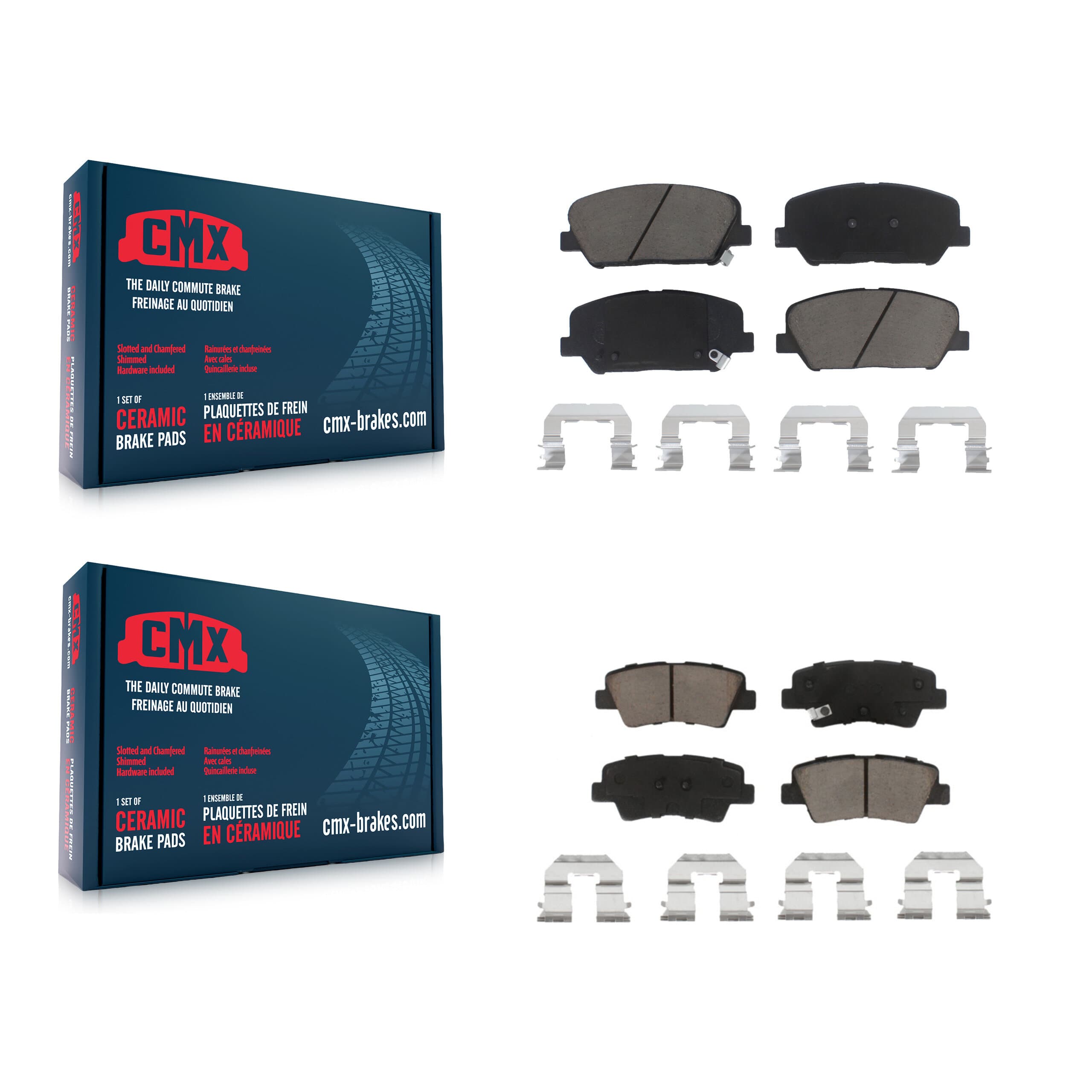 CMX - KCX-100118 - Front and Rear Disc Brake Pad Kits image 1