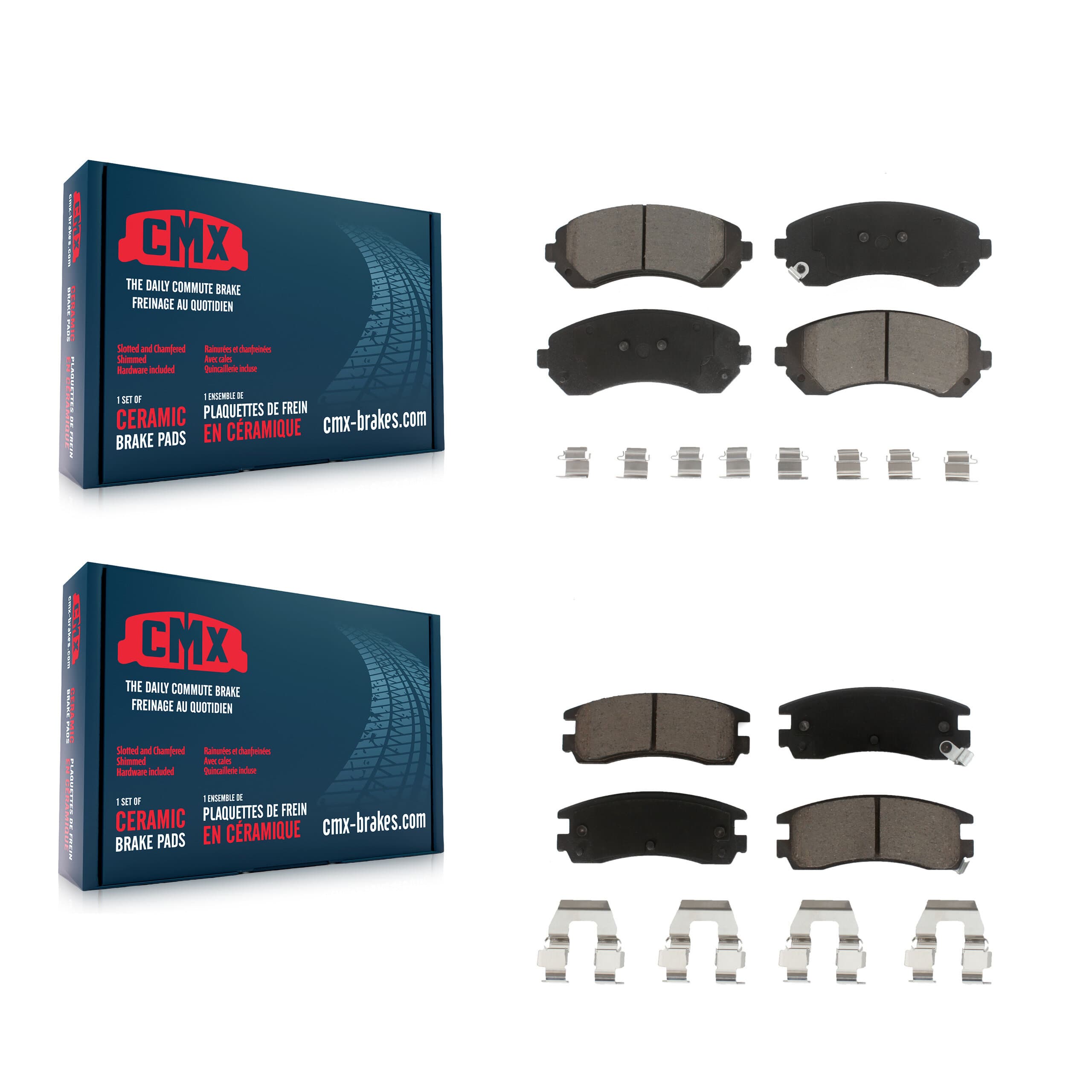 CMX - KCX-100123 - Front and Rear Disc Brake Pad Kits image 1