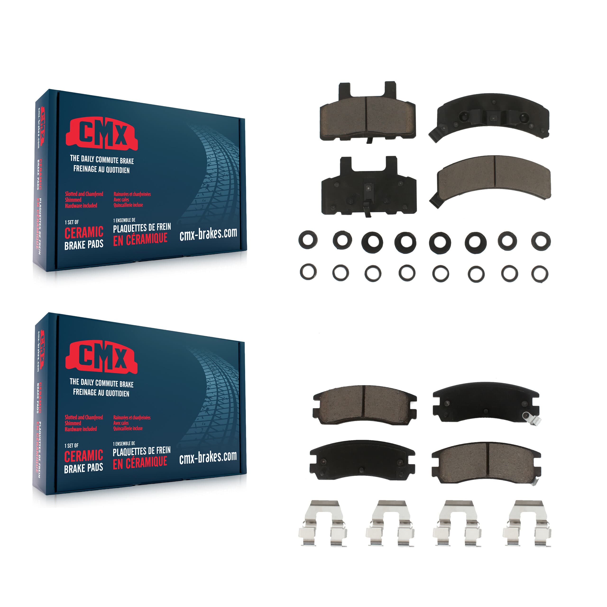 CMX - KCX-100125 - Front and Rear Disc Brake Pad Kits image 1