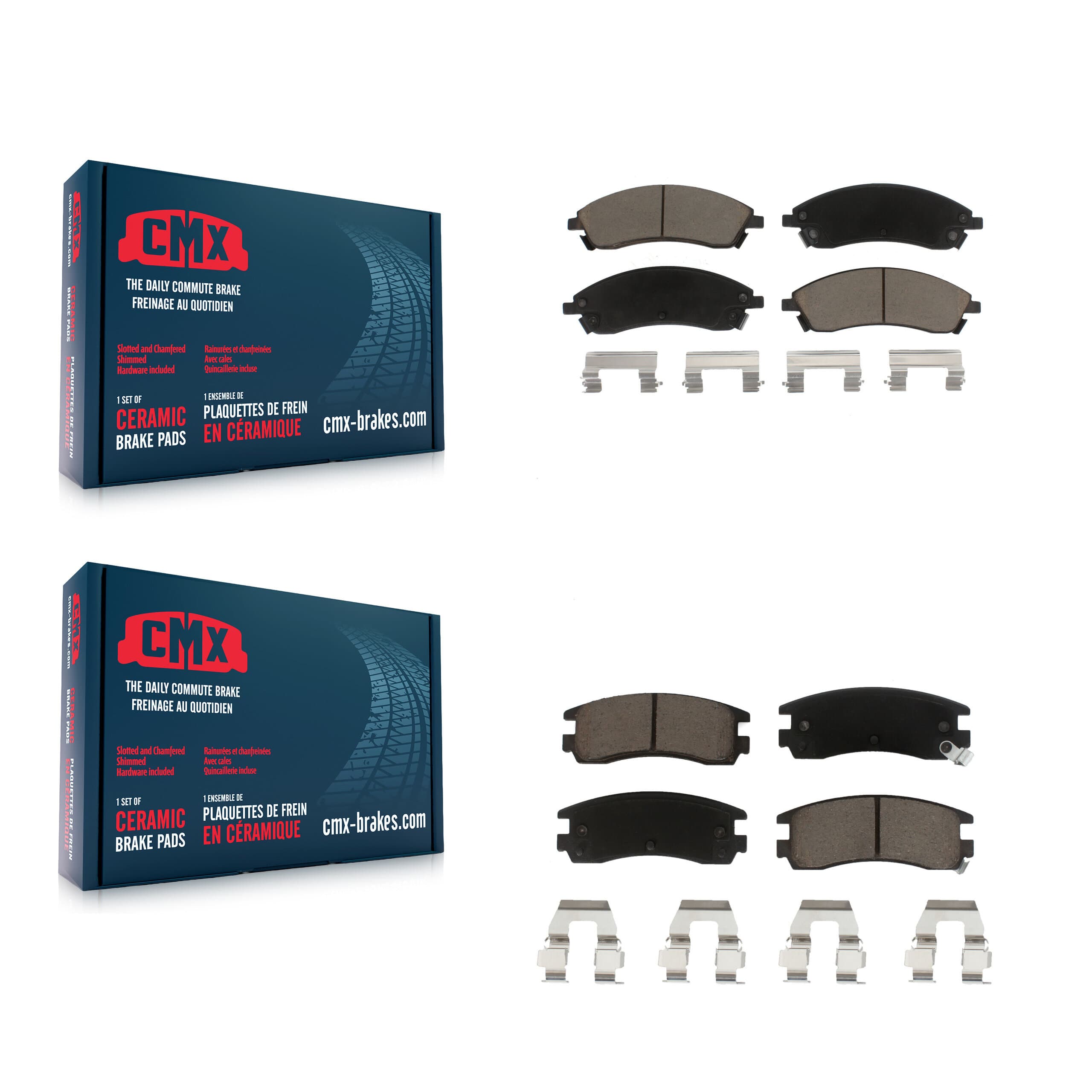 CMX - KCX-100127 - Front and Rear Disc Brake Pad Kits image 1