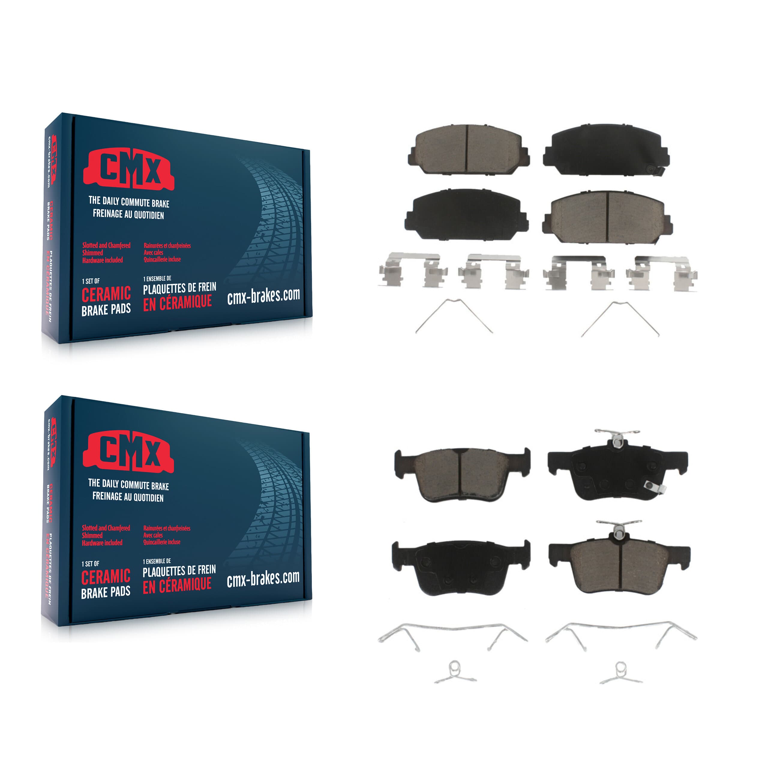CMX - KCX-100128 - Front and Rear Disc Brake Pad Kits image 1
