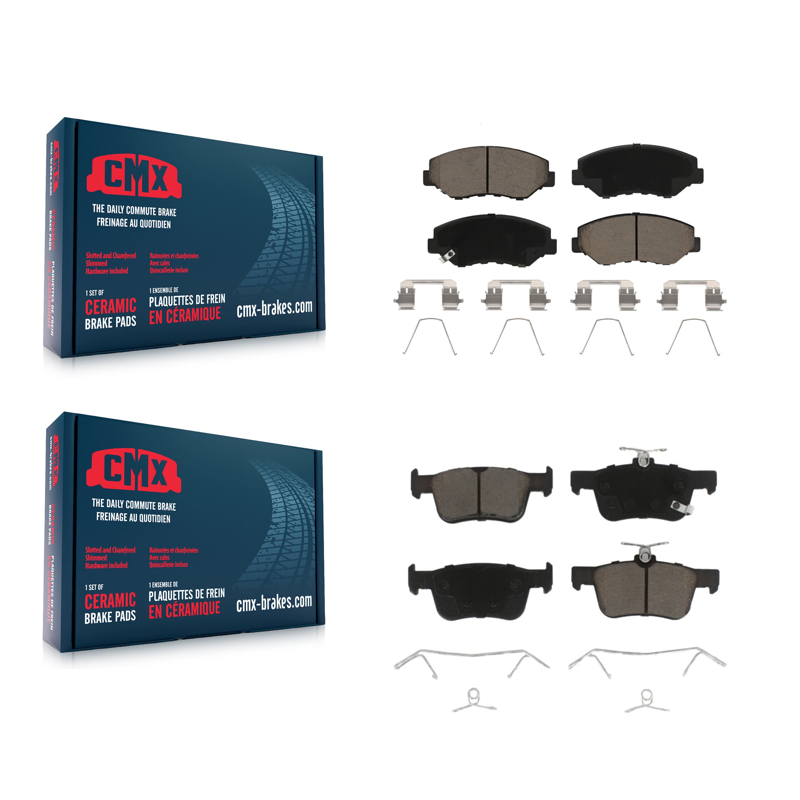 CMX - KCX-100130 - Front and Rear Disc Brake Pad Kits image 1