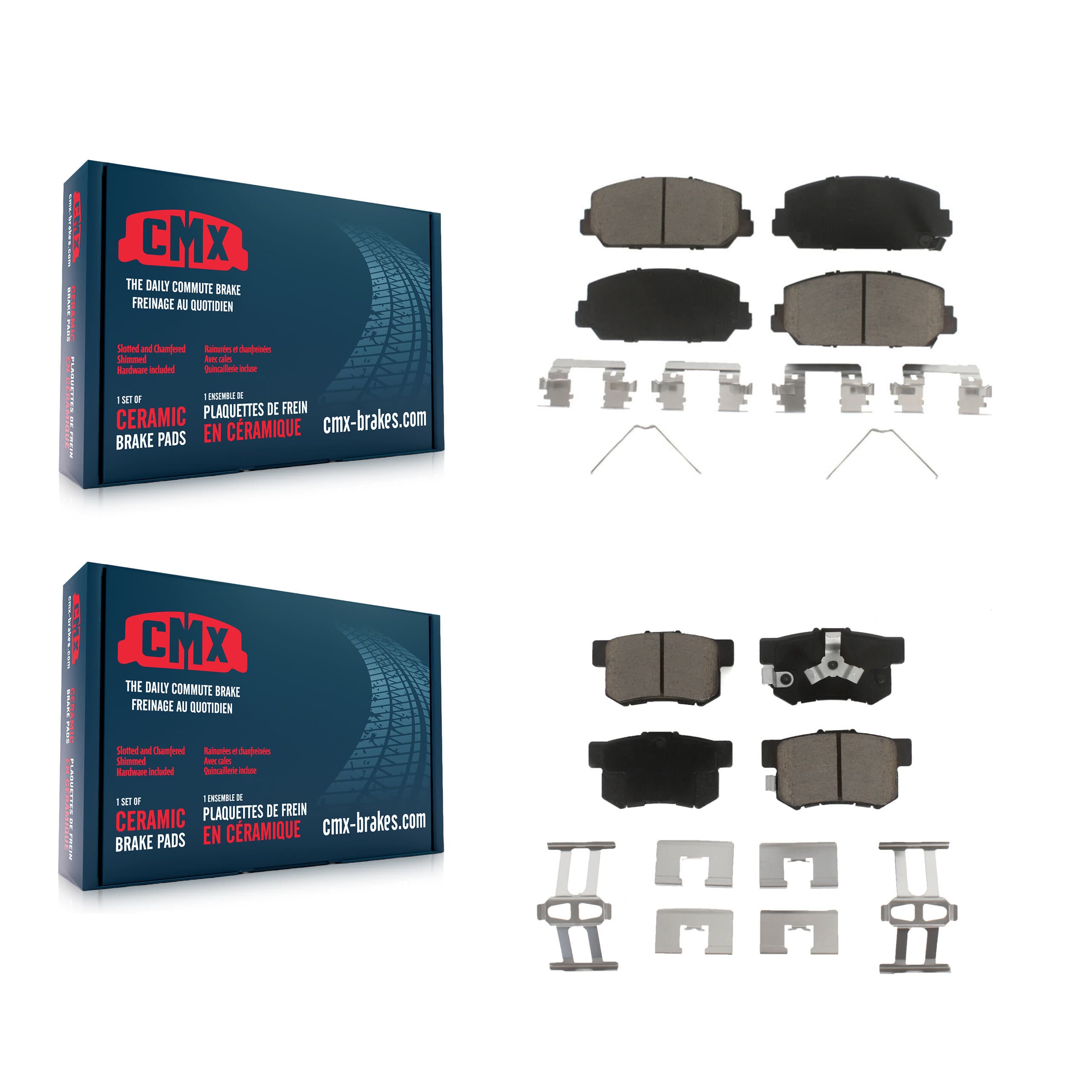 CMX - KCX-100131 - Front and Rear Disc Brake Pad Kits image 1