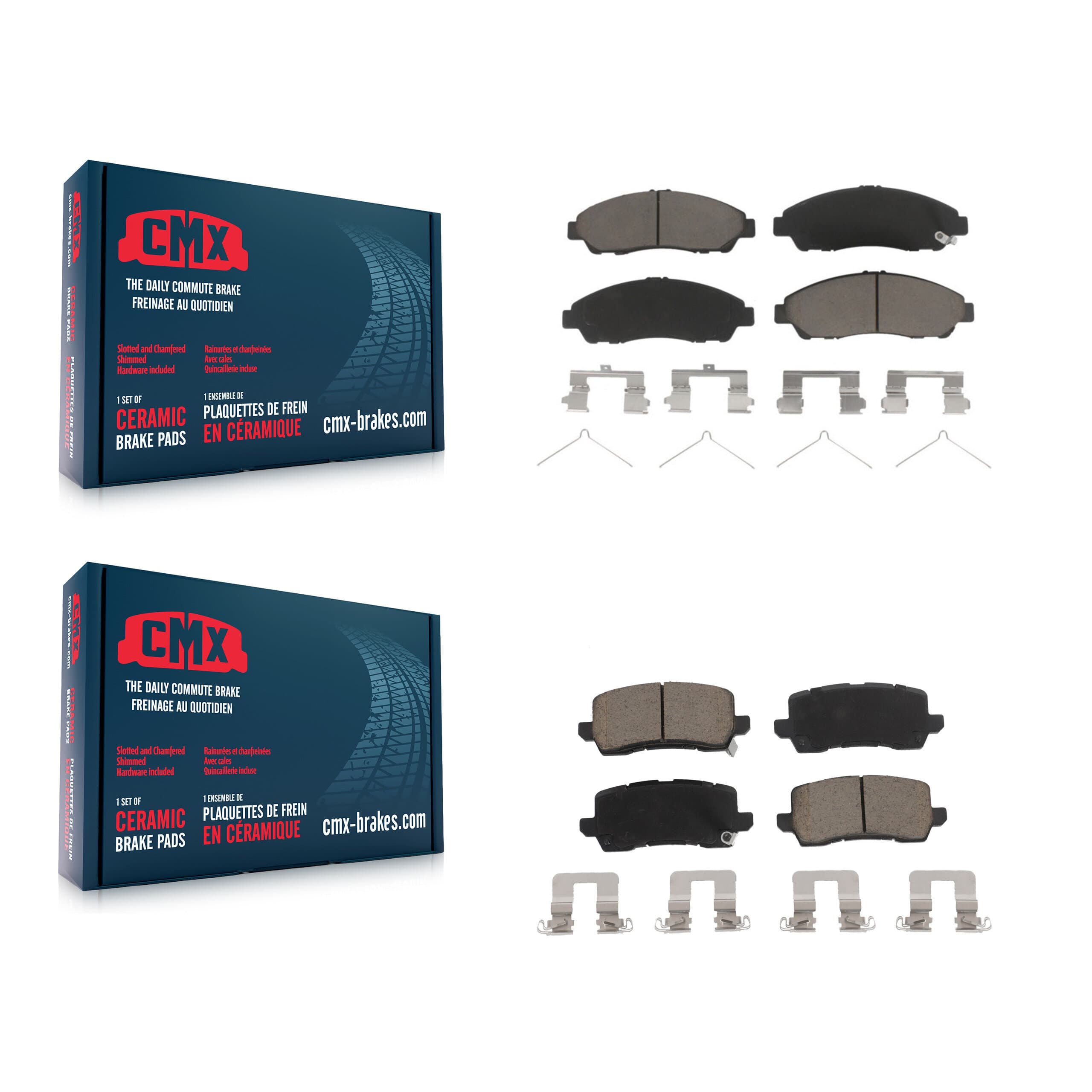 CMX - KCX-100133 - Front and Rear Disc Brake Pad Kits image 1