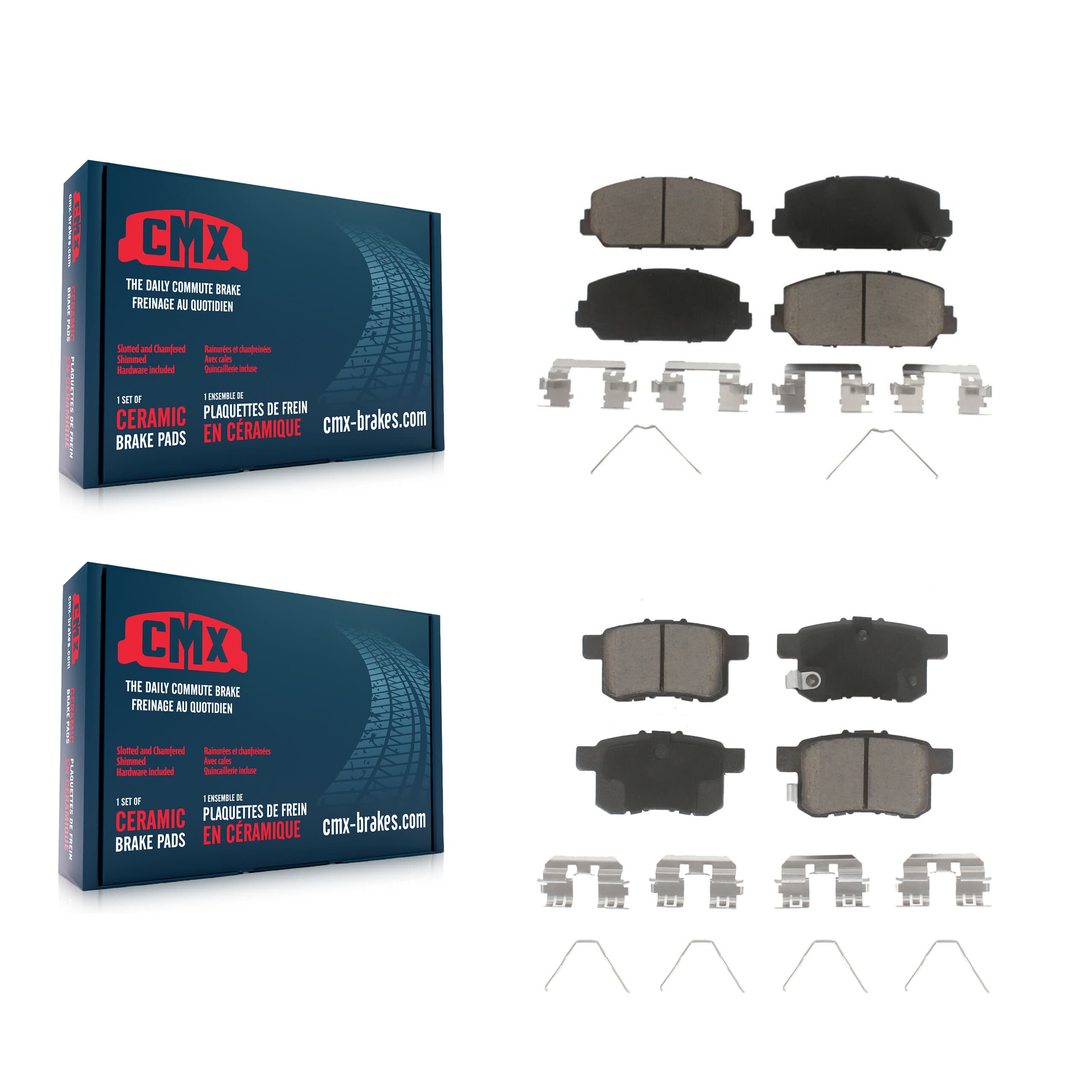 CMX - KCX-100135 - Front and Rear Disc Brake Pad Kits image 1
