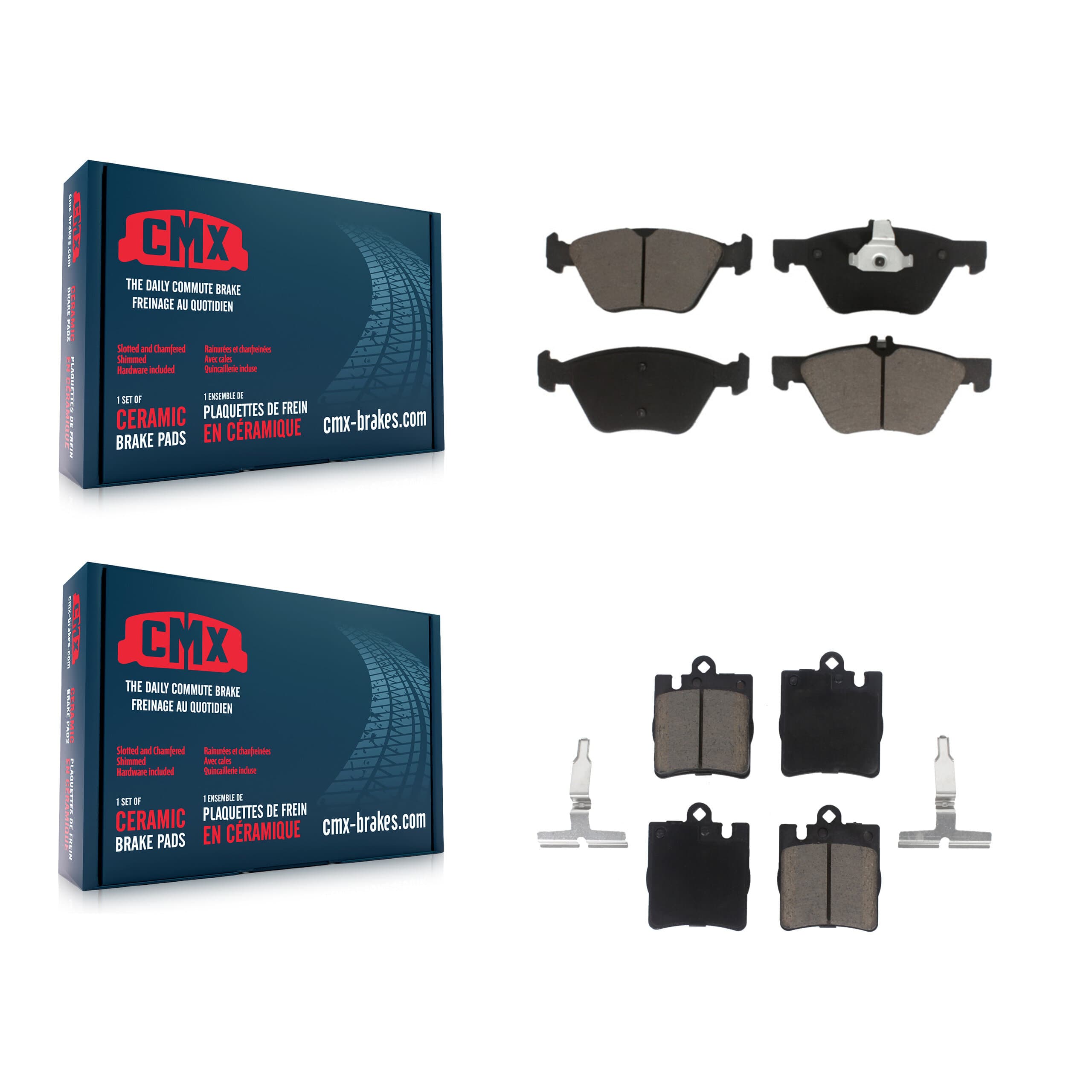 CMX - KCX-100138 - Front and Rear Disc Brake Pad Kits image 1