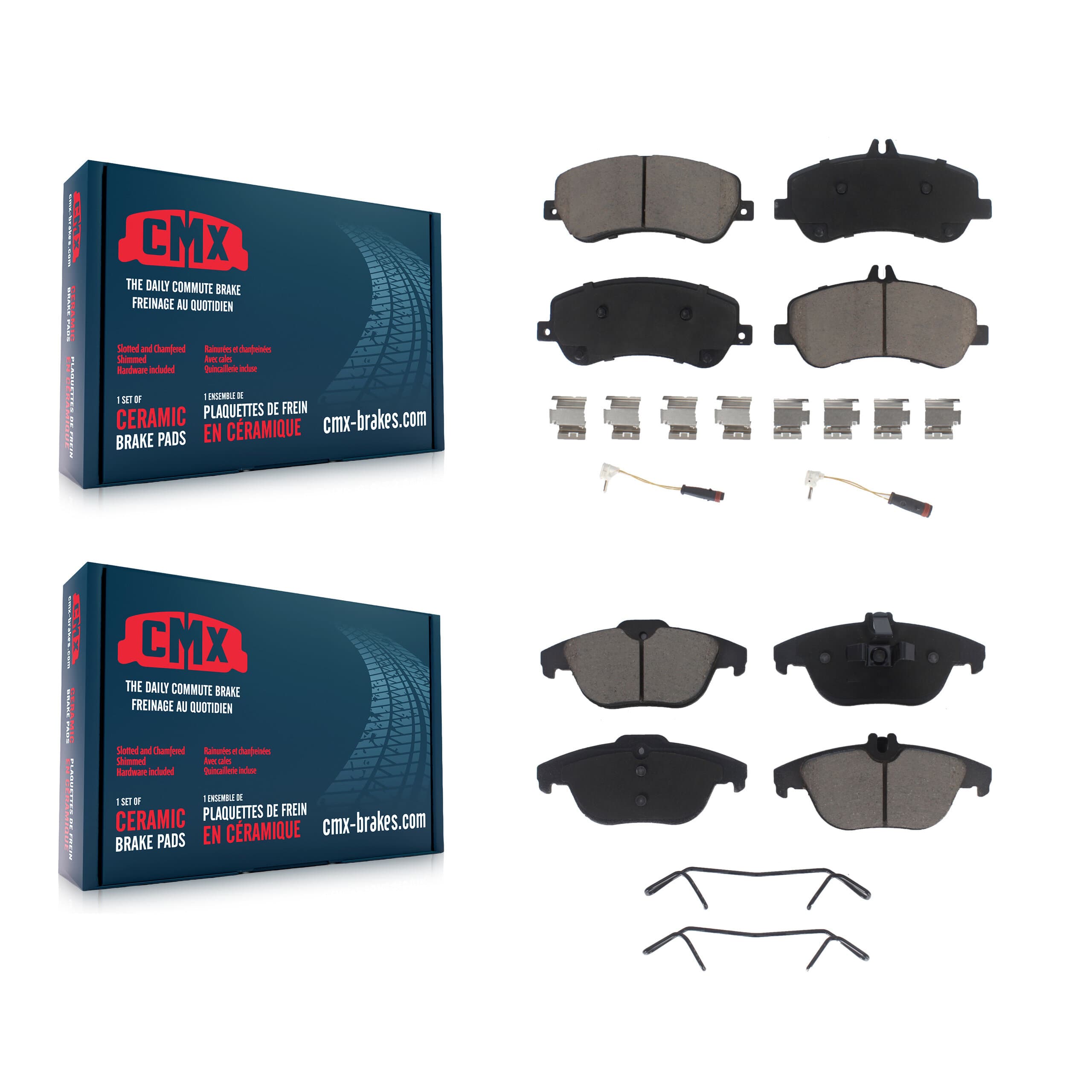 CMX - KCX-100139 - Front and Rear Disc Brake Pad Kits image 1