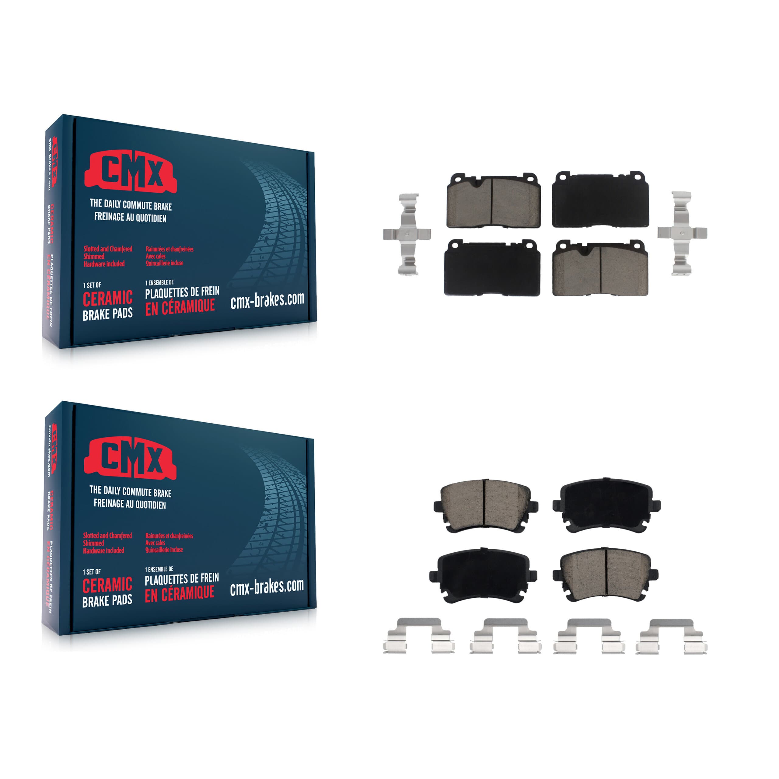 CMX - KCX-100141 - Front and Rear Disc Brake Pad Kits image 1