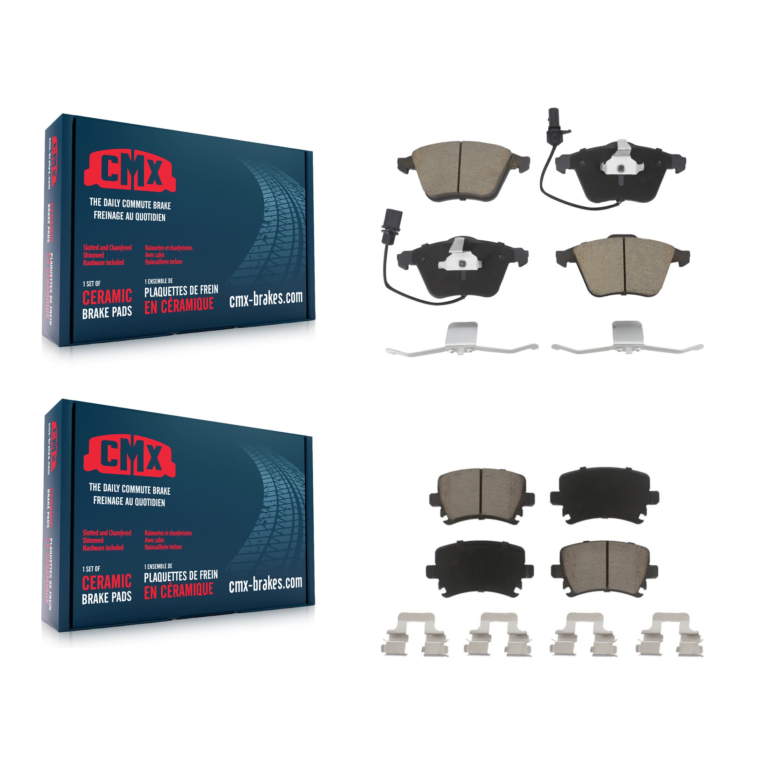 CMX - KCX-100143 - Front and Rear Disc Brake Pad Kits image 1