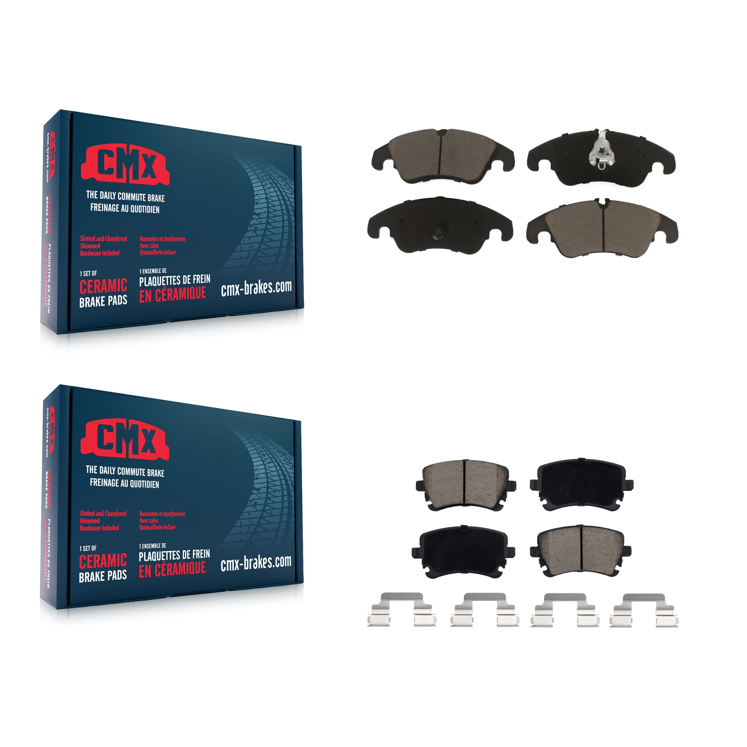 CMX - KCX-100144 - Front and Rear Disc Brake Pad Kits image 1