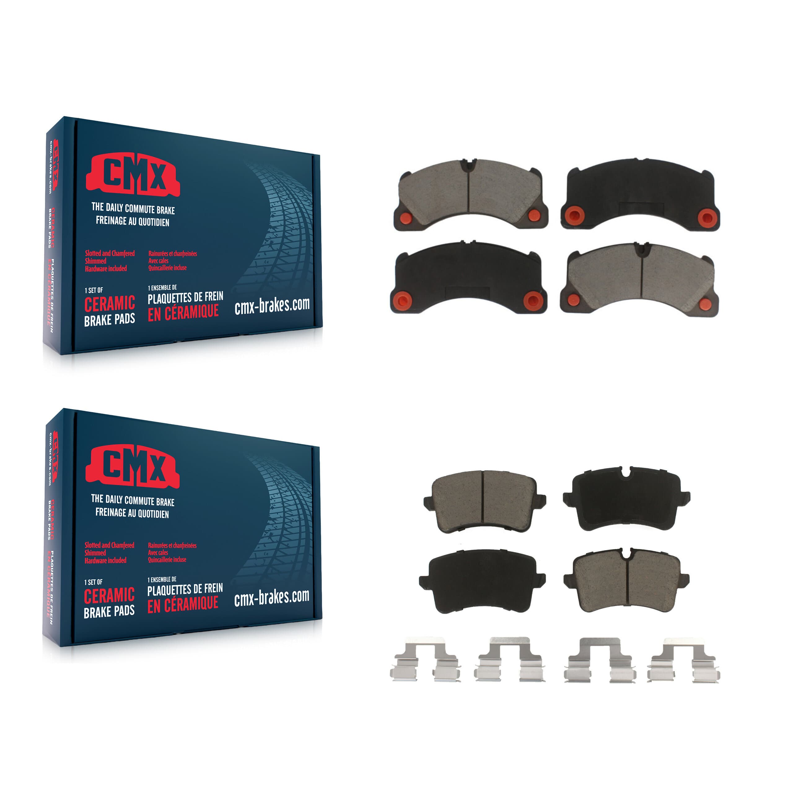 CMX - KCX-100156 - Front and Rear Disc Brake Pad Kits image 1