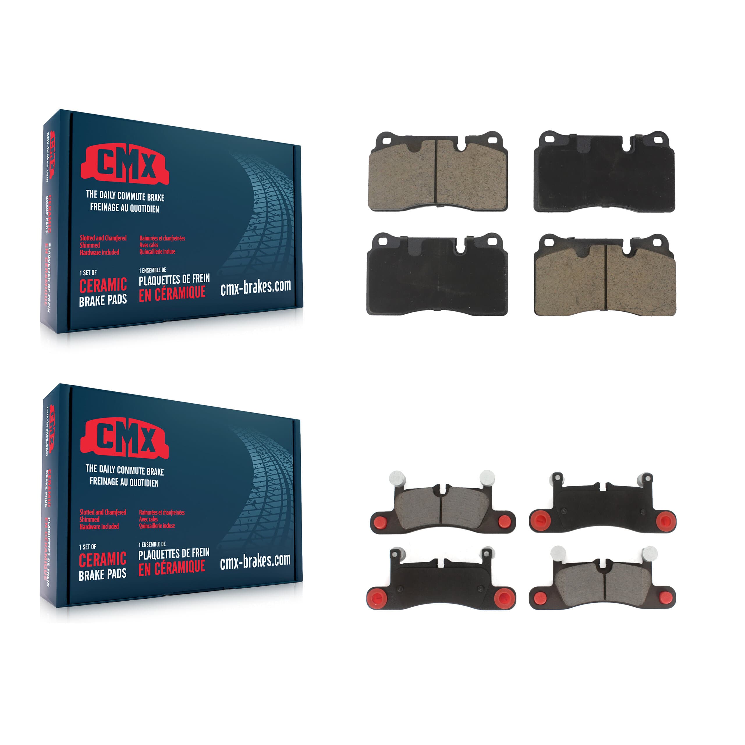 CMX - KCX-100158 - Front and Rear Disc Brake Pad Kits image 1