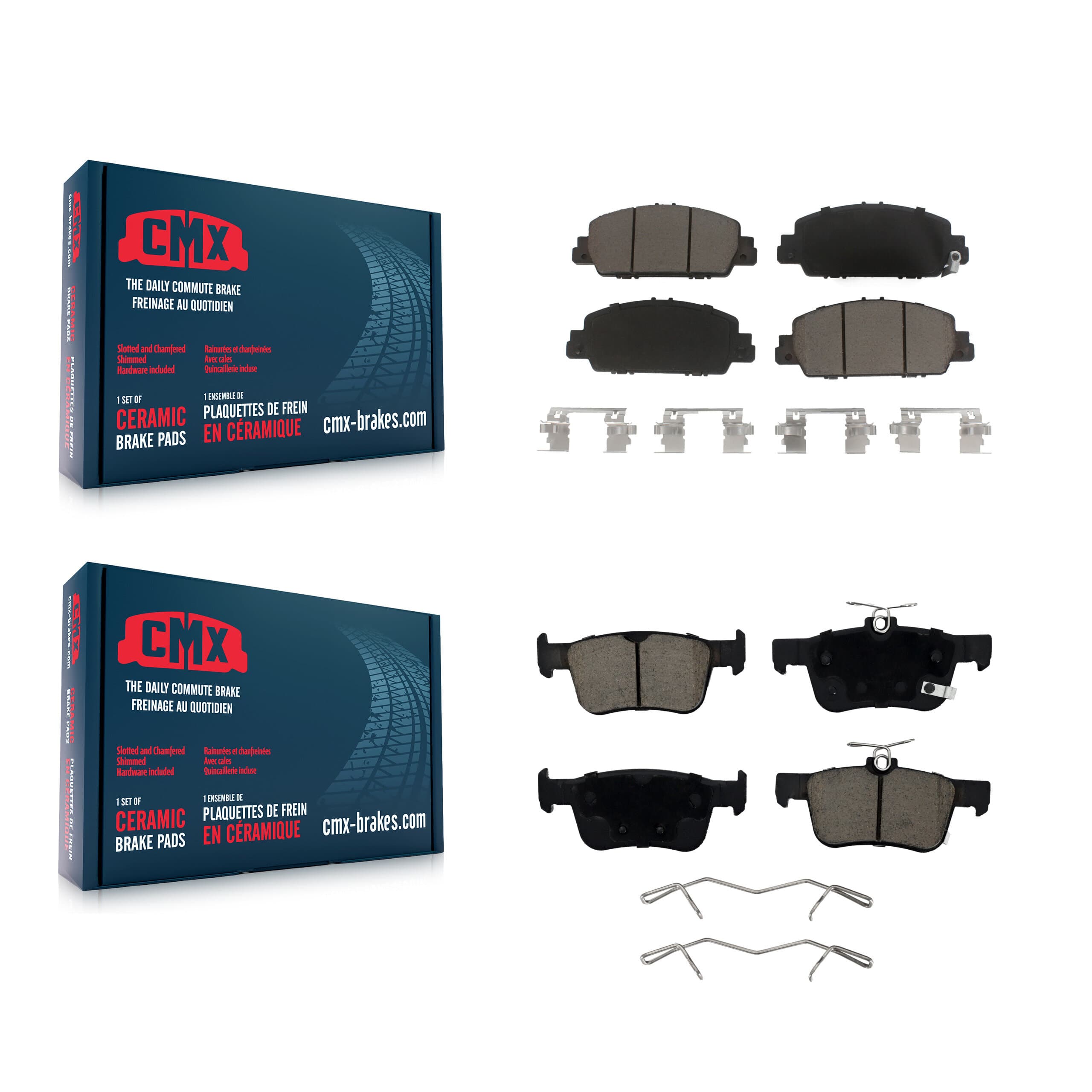 CMX - KCX-100160 - Front and Rear Disc Brake Pad Kits image 1