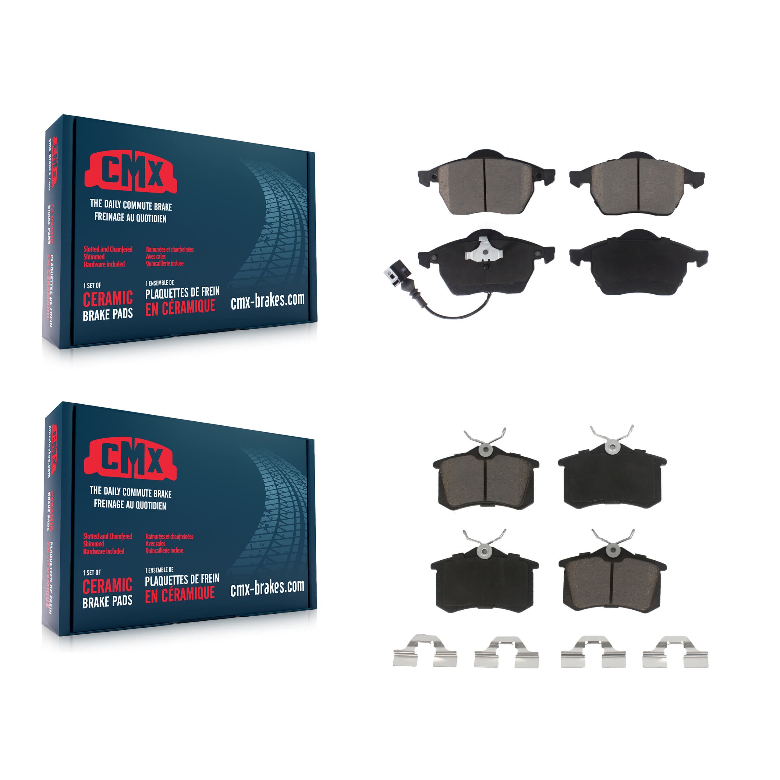 CMX - KCX-100164 - Front and Rear Disc Brake Pad Kits image 1