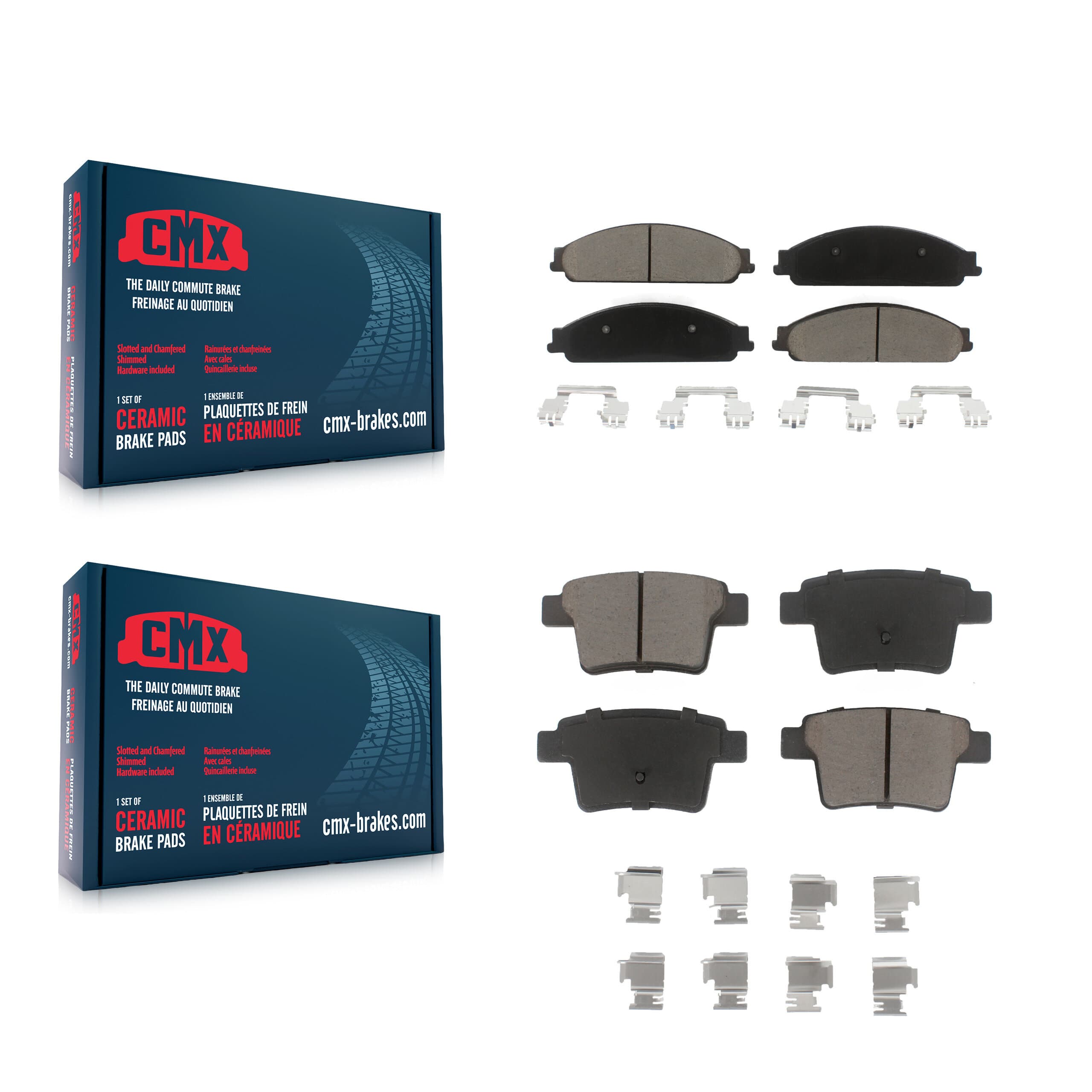 CMX - KCX-100168 - Front and Rear Disc Brake Pad Kits image 1