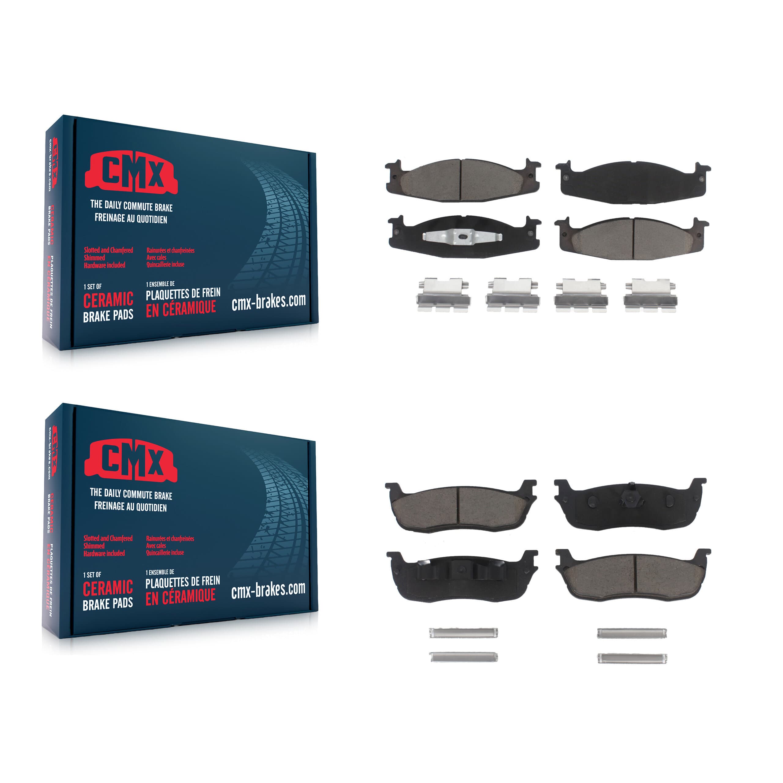 CMX - KCX-100171 - Front and Rear Disc Brake Pad Kits image 1