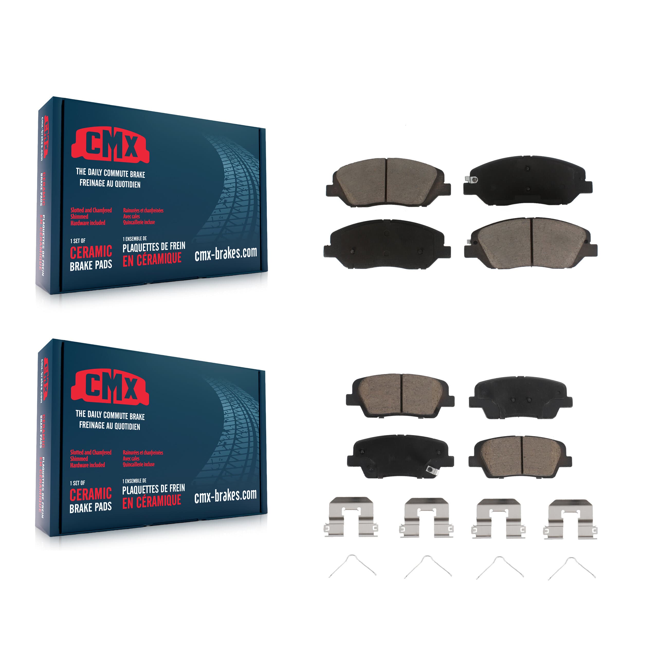 CMX - KCX-100172 - Front and Rear Disc Brake Pad Kits image 1