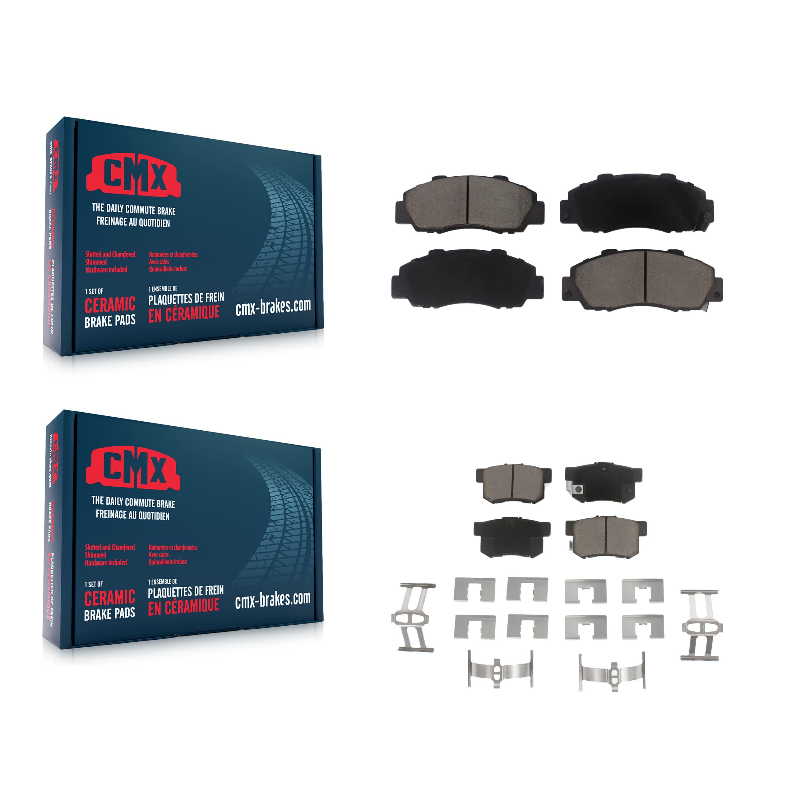 CMX - KCX-100173 - Front and Rear Disc Brake Pad Kits image 1