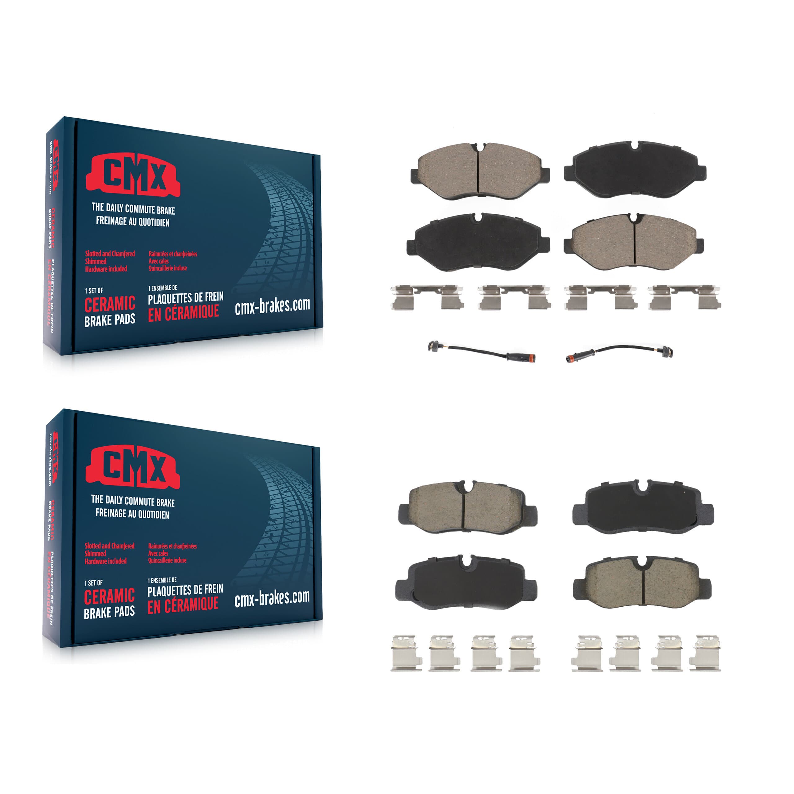 CMX - KCX-100177 - Front and Rear Disc Brake Pad Kits image 1