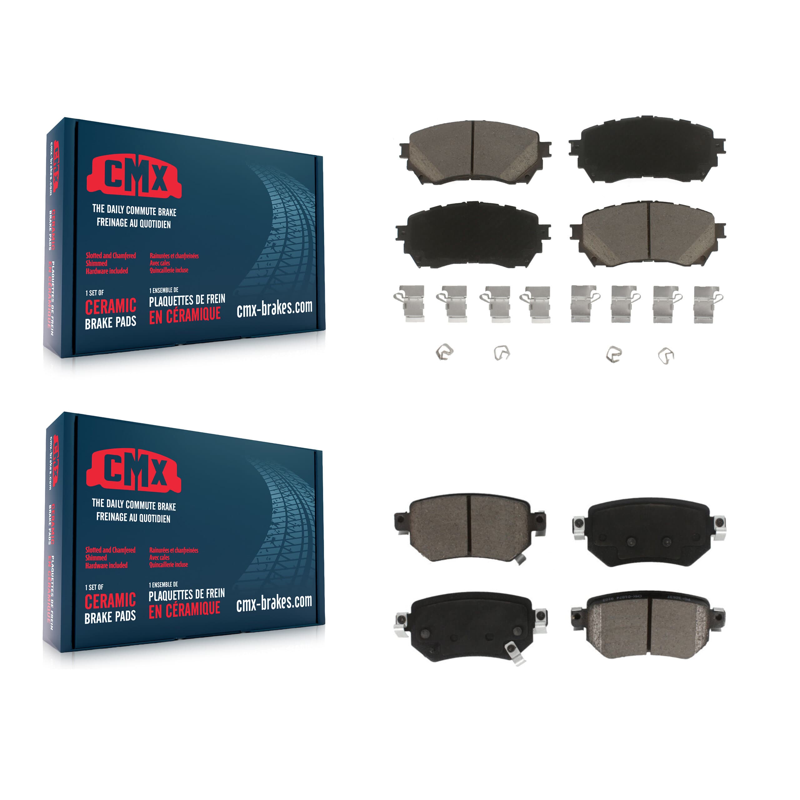 CMX - KCX-100179 - Front and Rear Disc Brake Pad Kits image 1