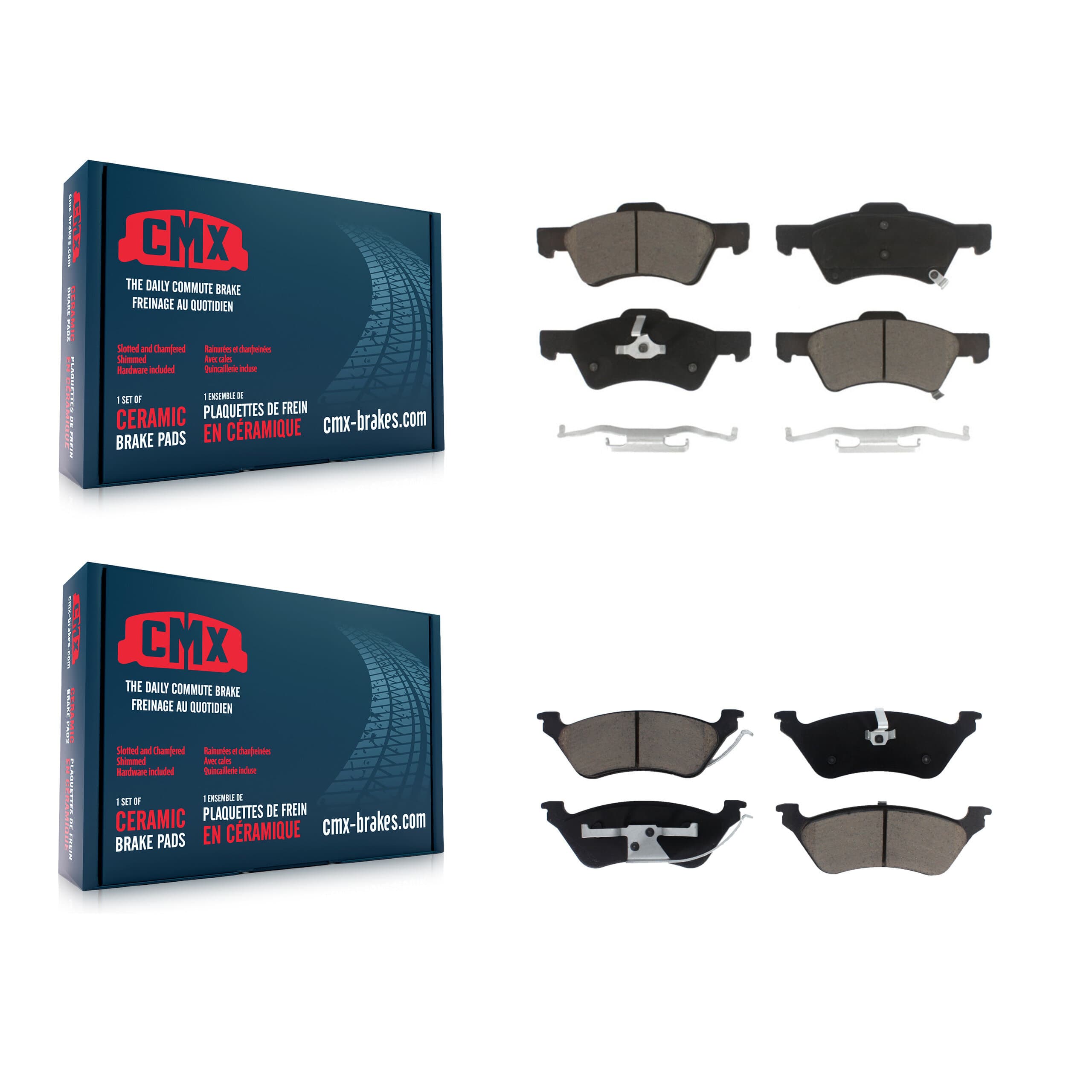 CMX - KCX-100182 - Front and Rear Disc Brake Pad Kits image 1
