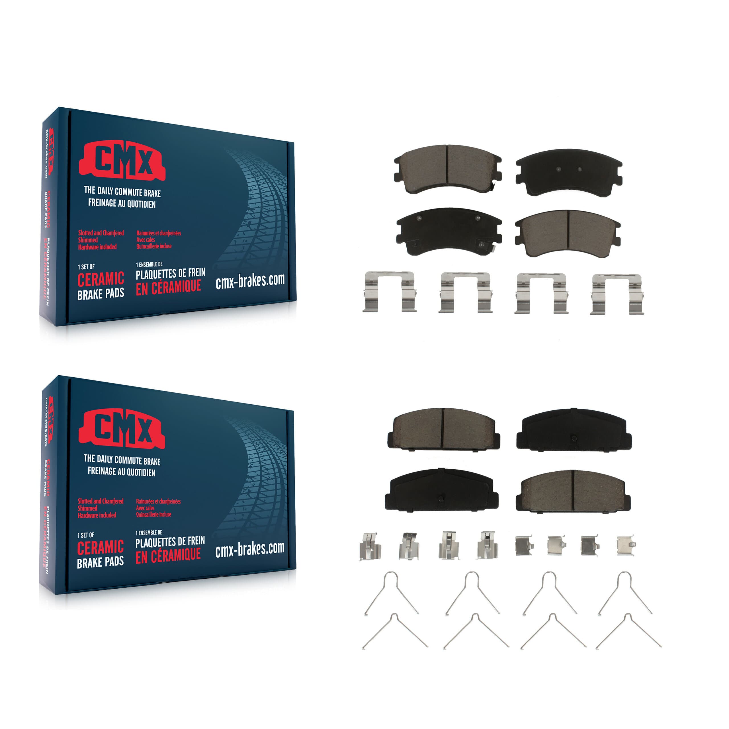 CMX - KCX-100184 - Front and Rear Disc Brake Pad Kits image 1