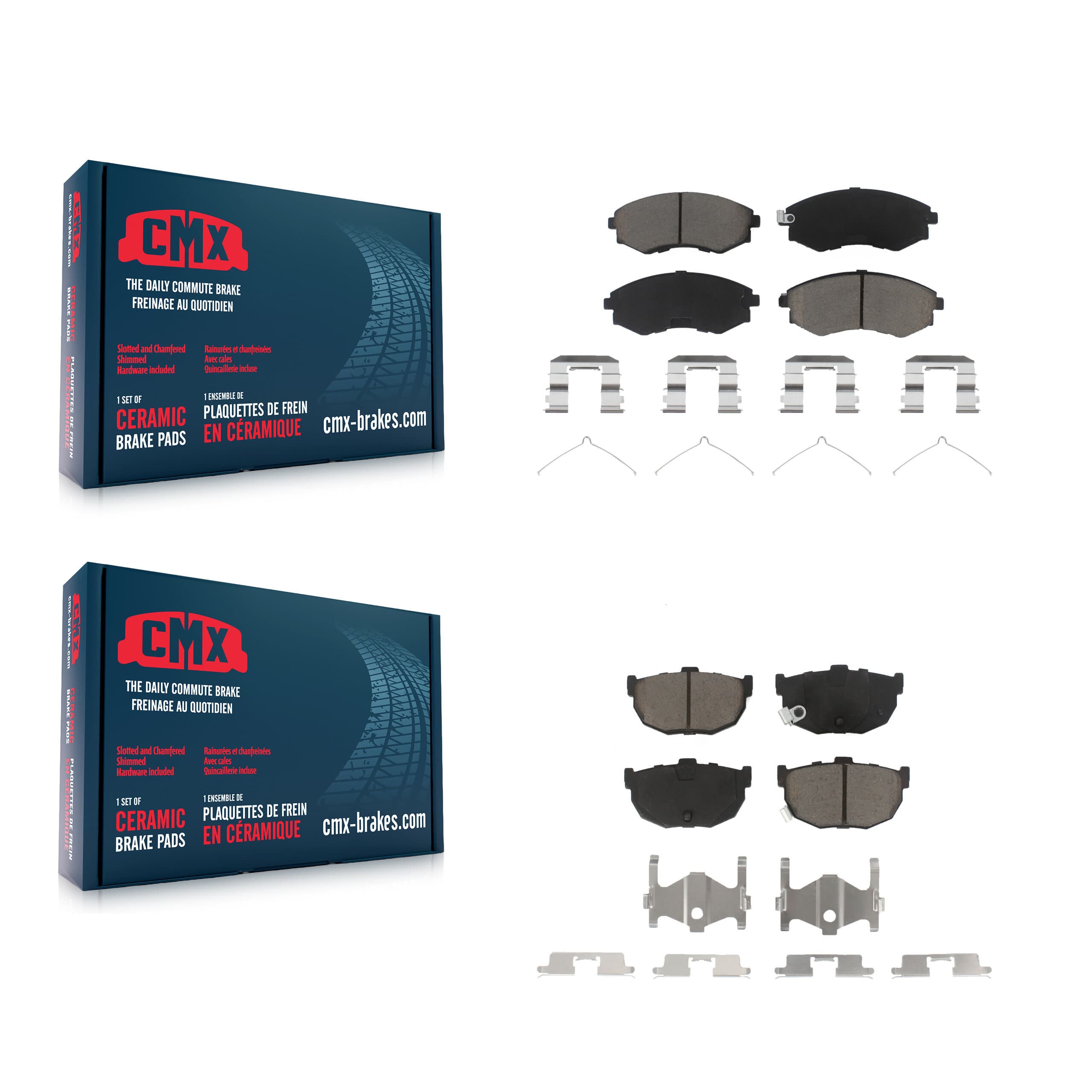 CMX - KCX-100187 - Front and Rear Disc Brake Pad Kits image 1