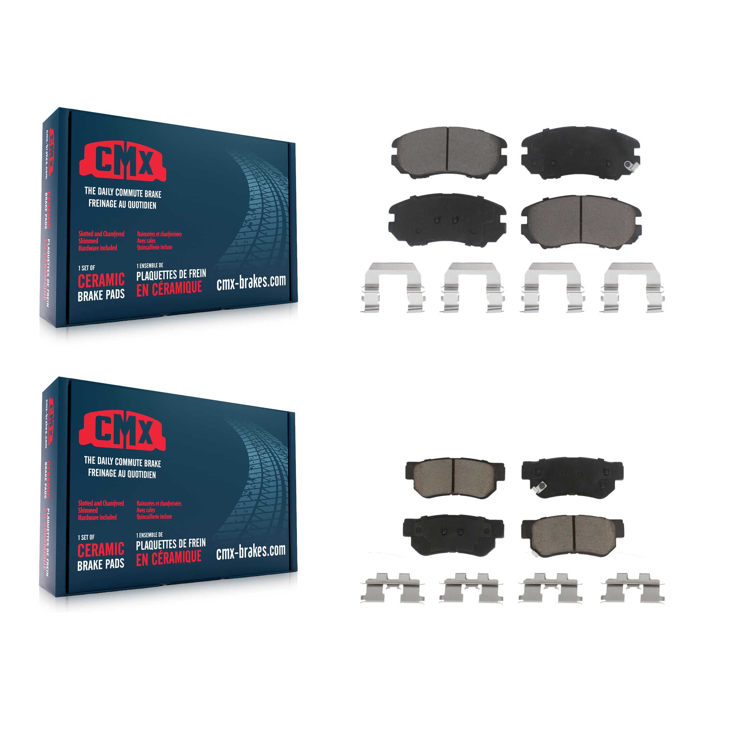 CMX - KCX-100189 - Front and Rear Disc Brake Pad Kits image 1