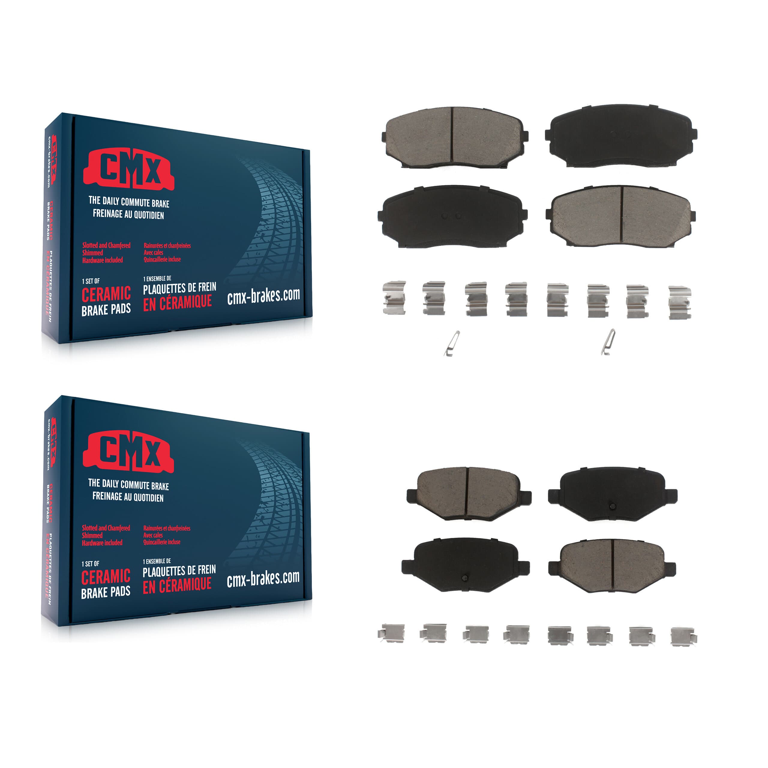 CMX - KCX-100192 - Front and Rear Disc Brake Pad Kits image 1