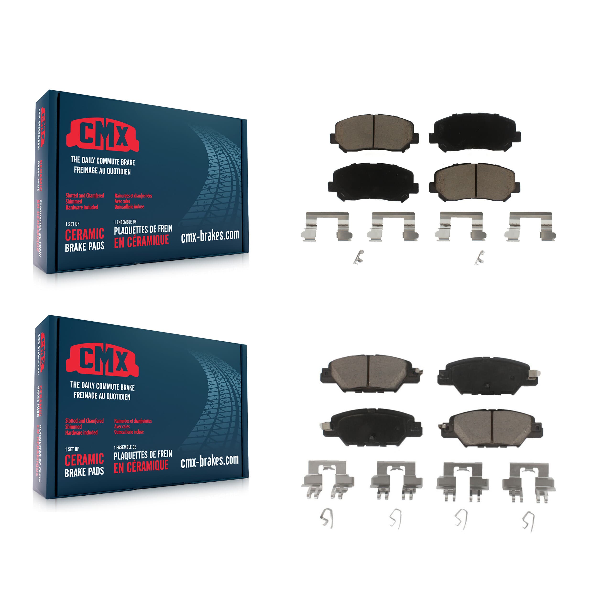CMX - KCX-100194 - Front and Rear Disc Brake Pad Kits image 1