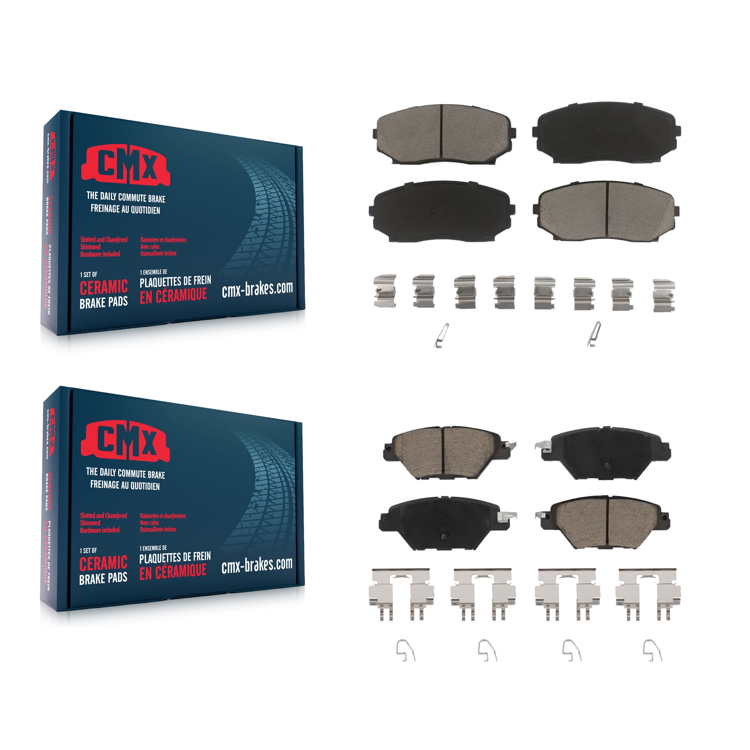 CMX - KCX-100195 - Front and Rear Disc Brake Pad Kits image 1