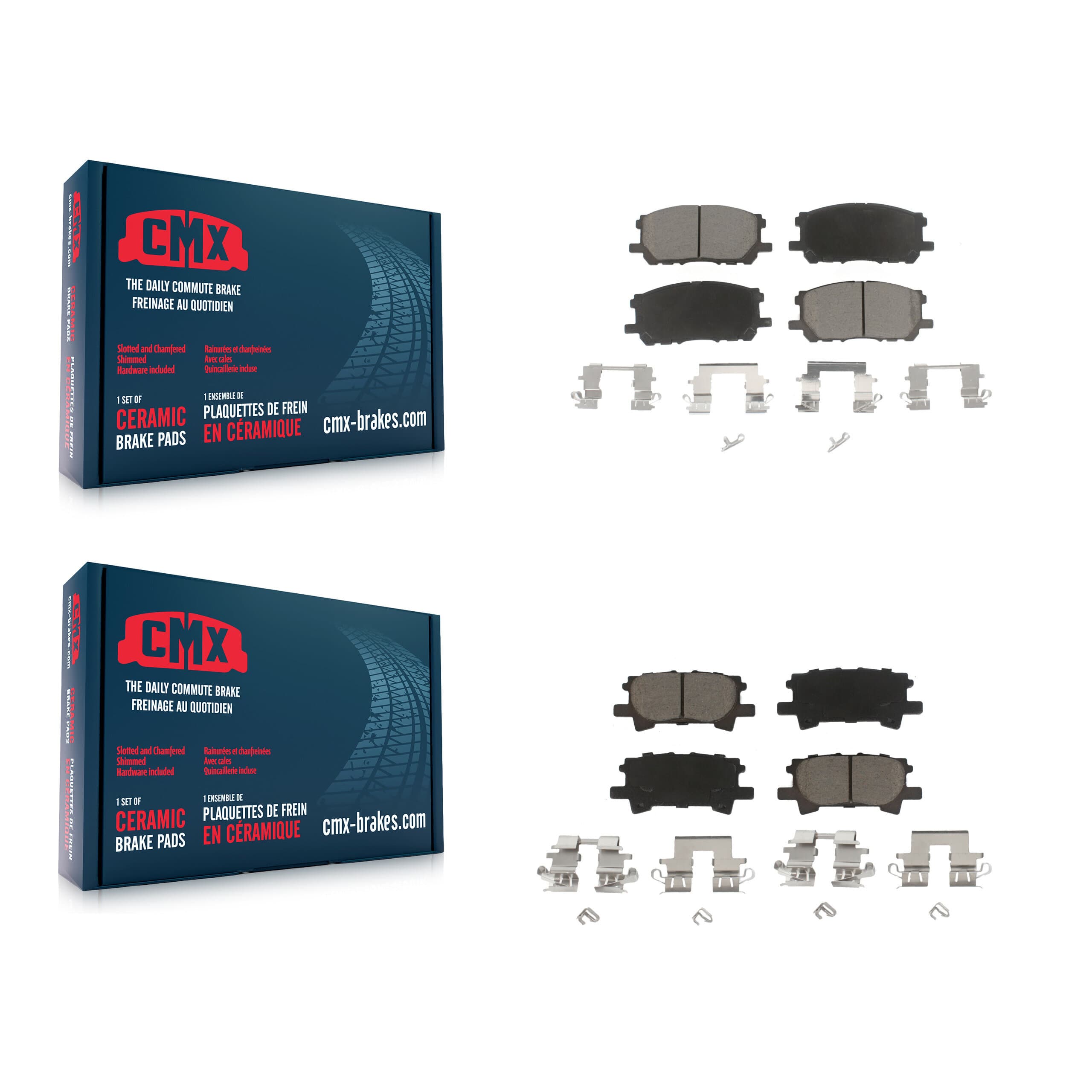 CMX - KCX-100196 - Front and Rear Disc Brake Pad Kits image 1