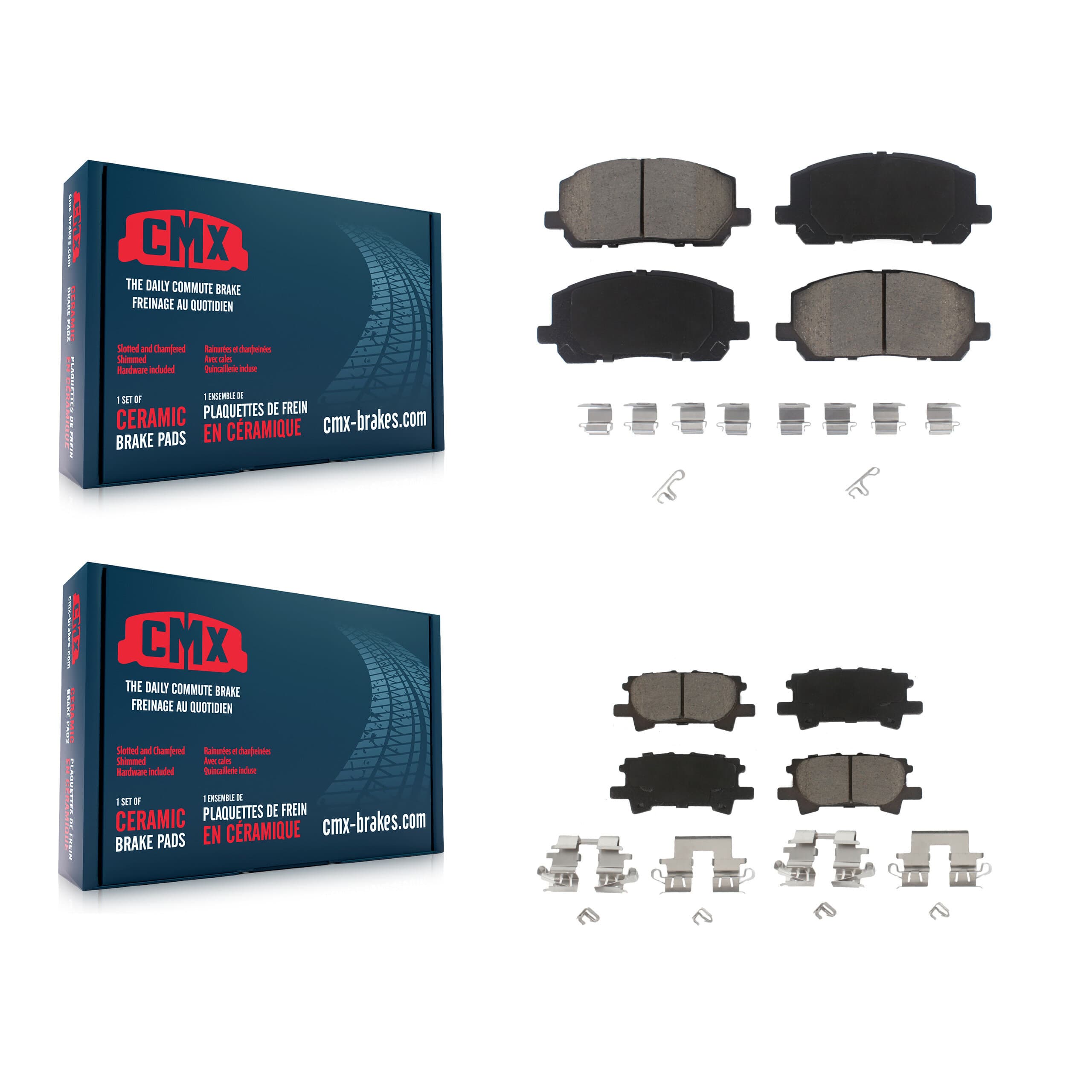 CMX - KCX-100197 - Front and Rear Disc Brake Pad Kits image 1