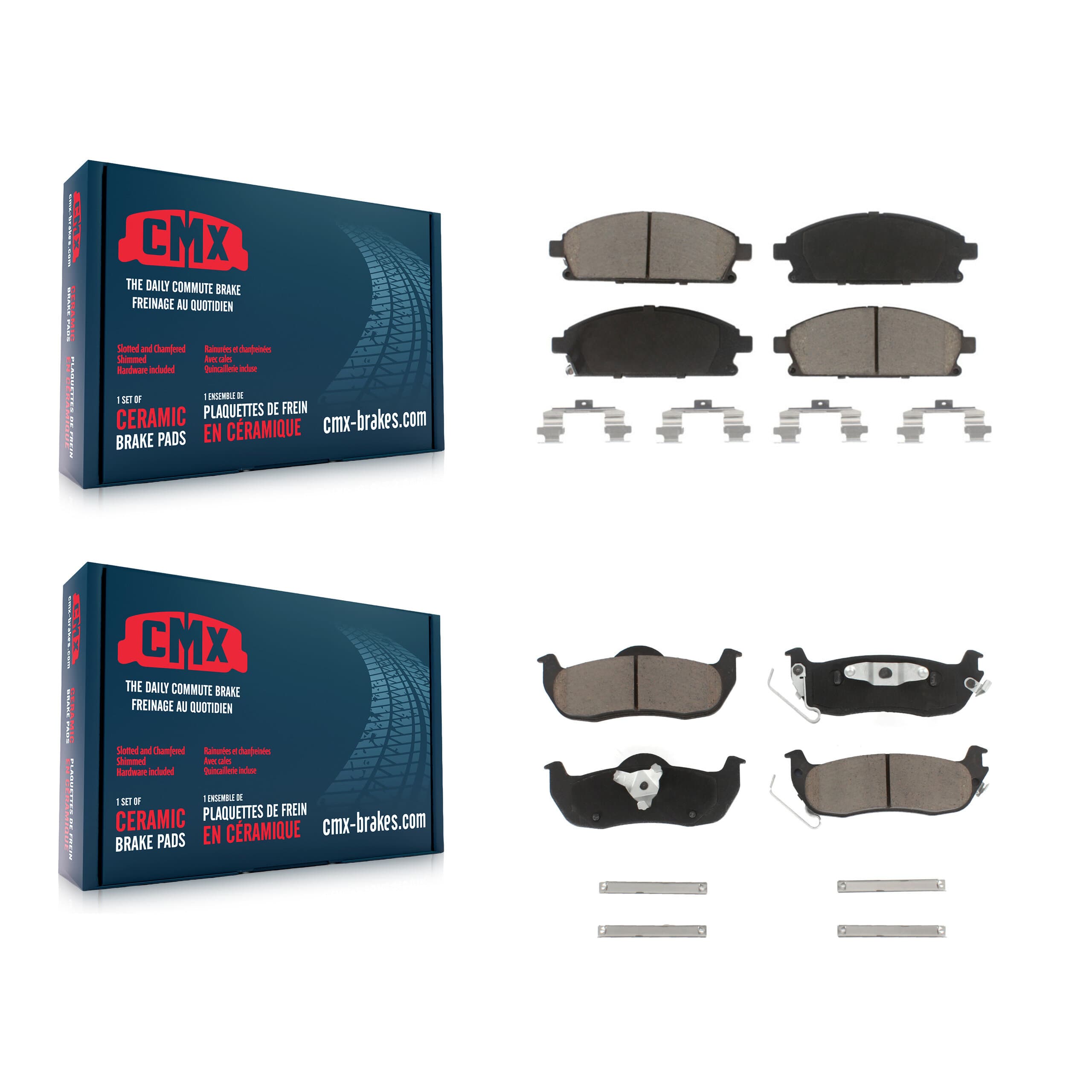CMX - KCX-100200 - Front and Rear Disc Brake Pad Kits image 1