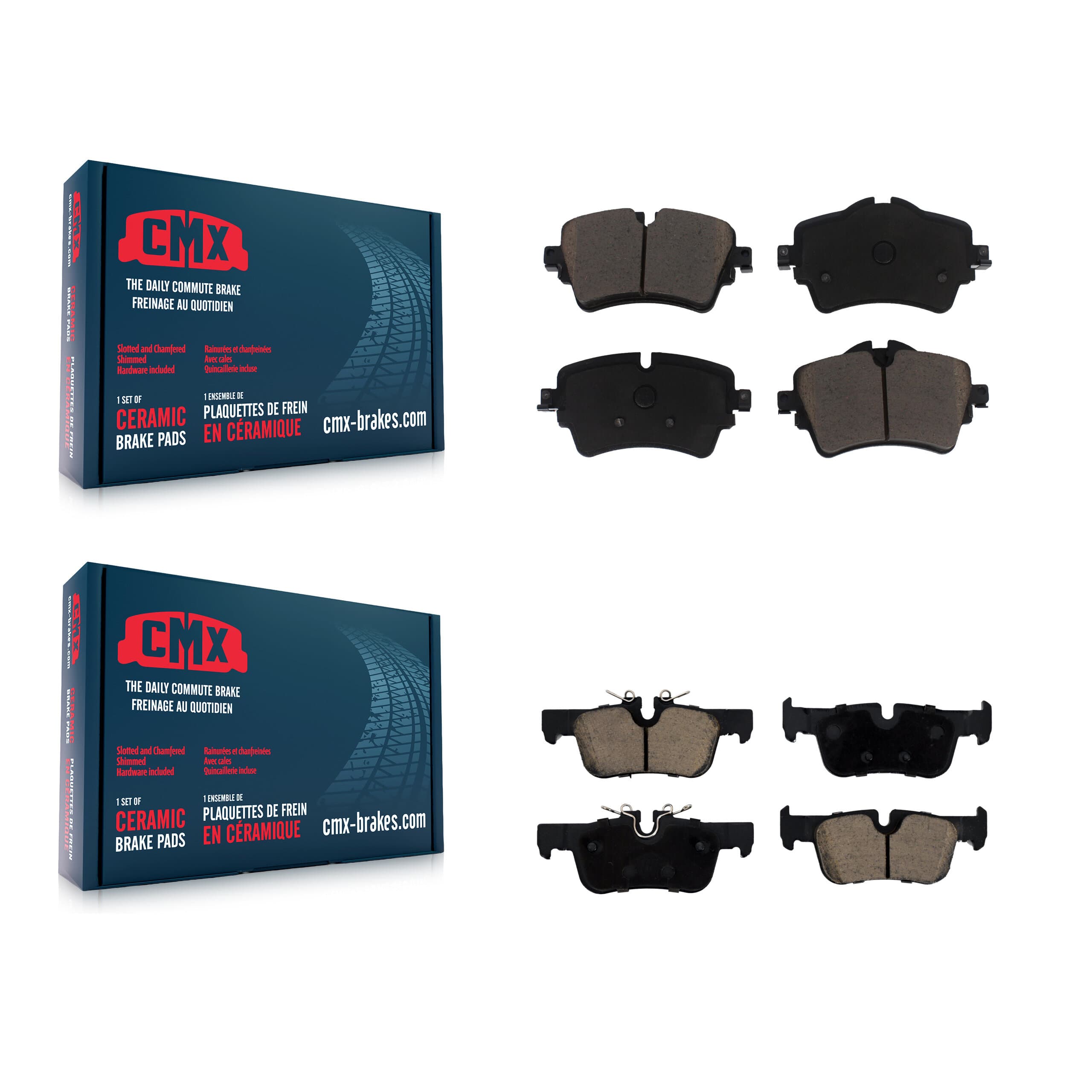 CMX - KCX-100203 - Front and Rear Disc Brake Pad Kits image 1