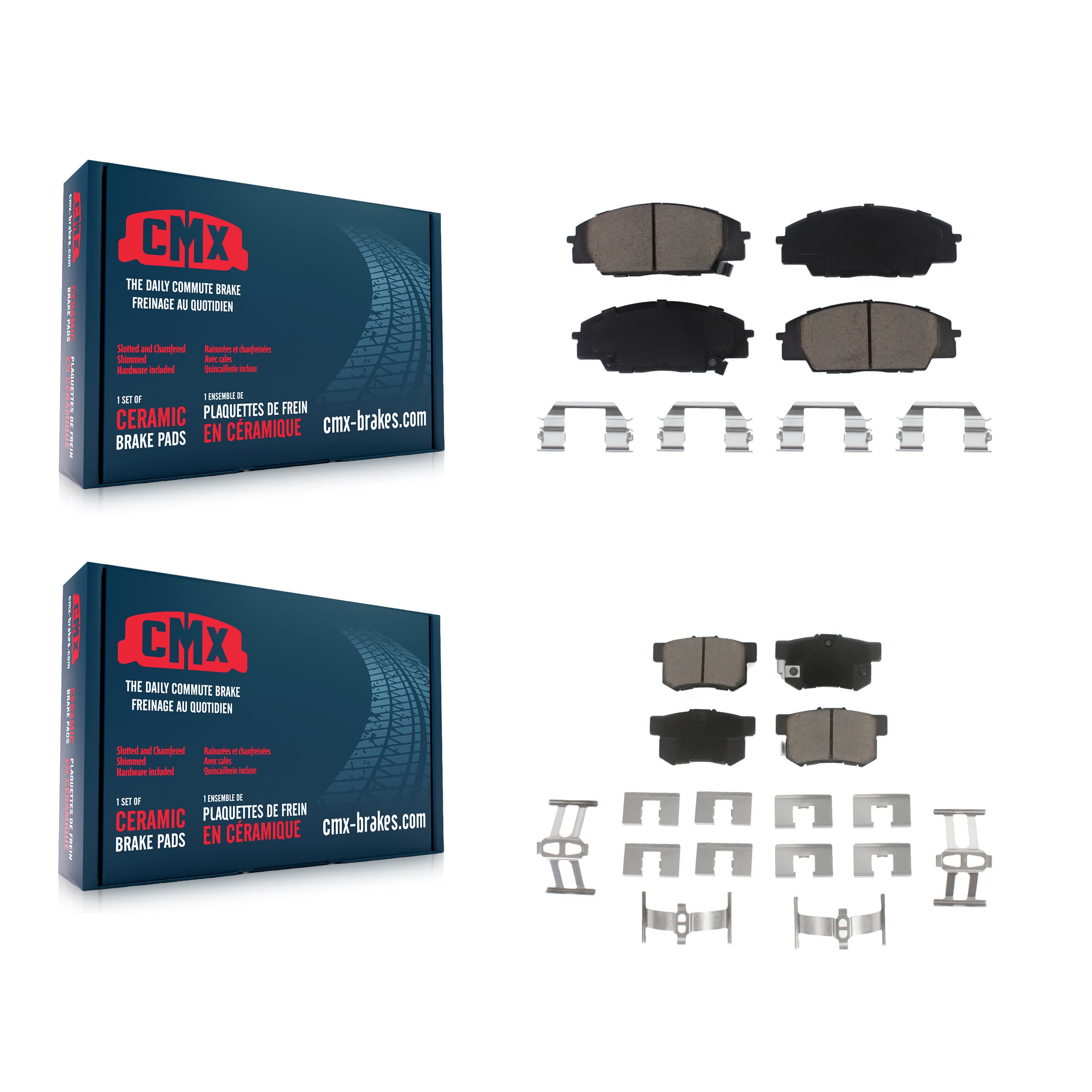 CMX - KCX-100204 - Front and Rear Disc Brake Pad Kits image 1