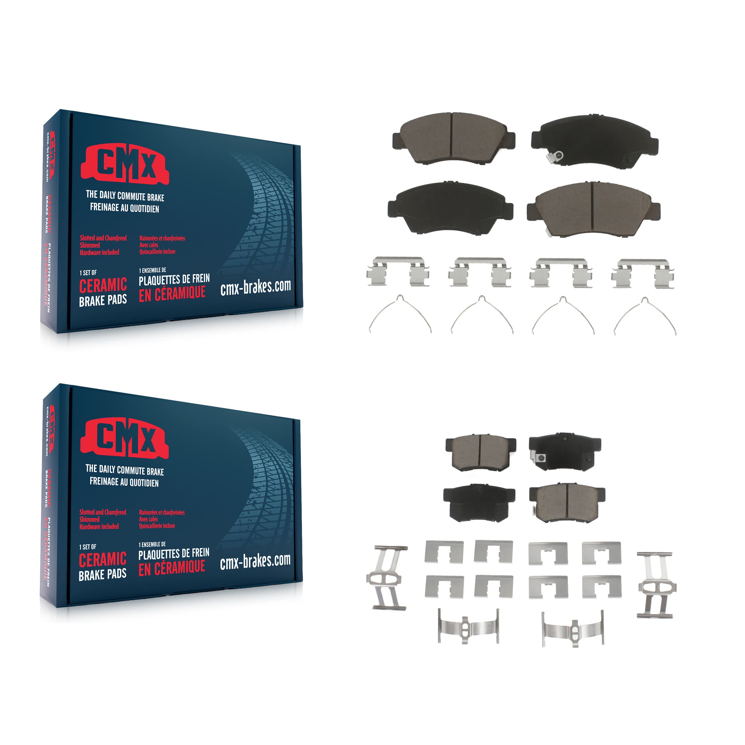 CMX - KCX-100205 - Front and Rear Disc Brake Pad Kits image 1