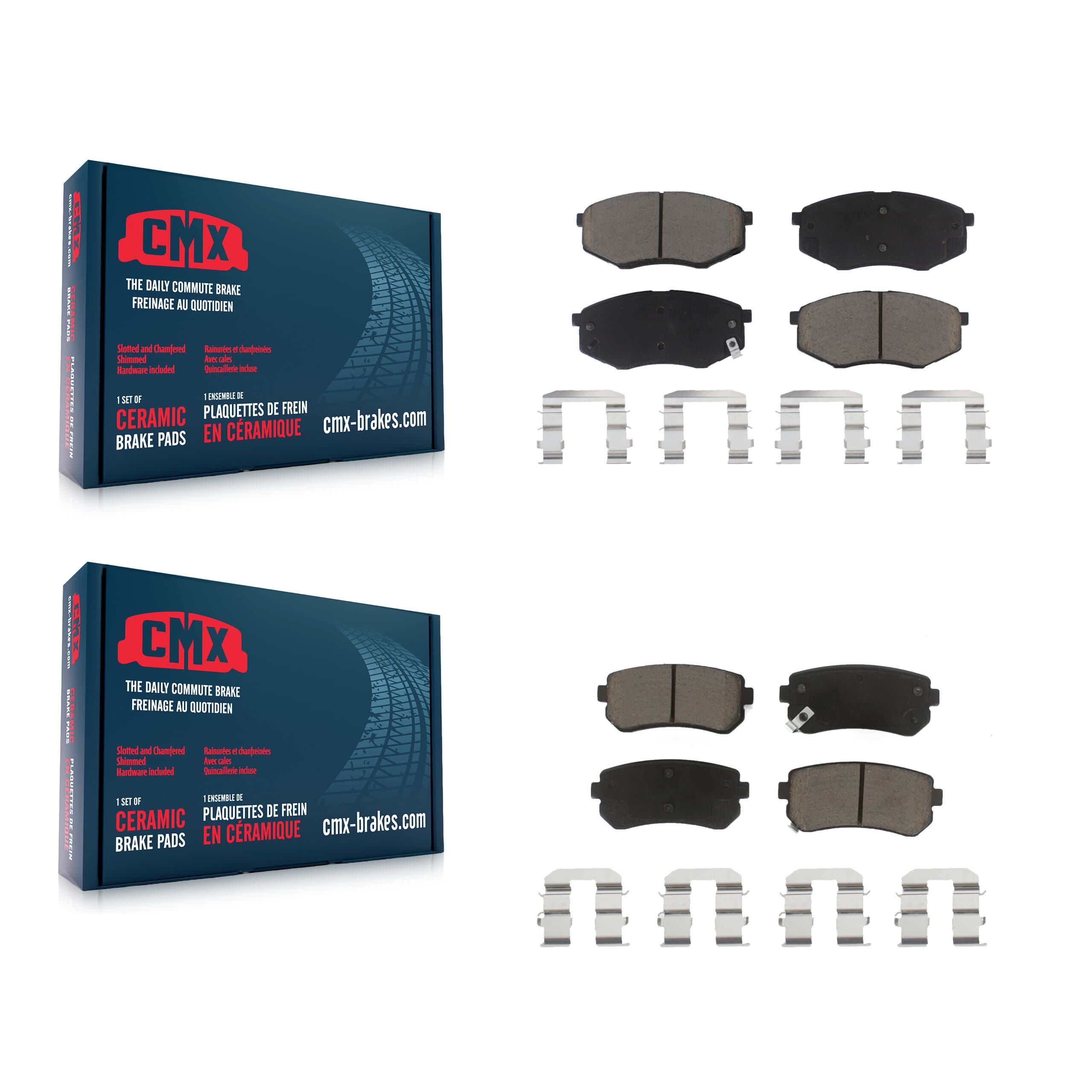 CMX - KCX-100207 - Front and Rear Disc Brake Pad Kits image 1