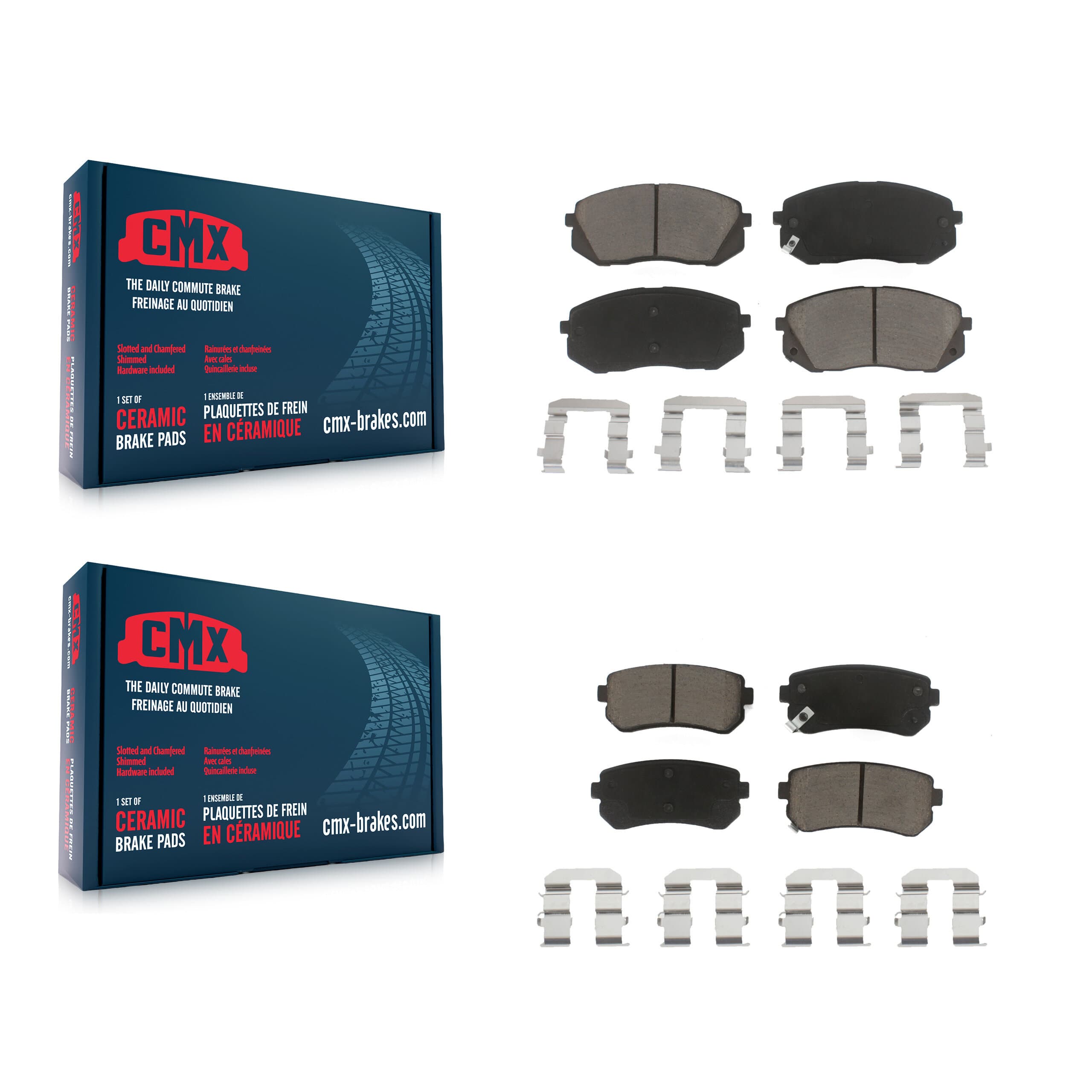 CMX - KCX-100208 - Front and Rear Disc Brake Pad Kits image 1