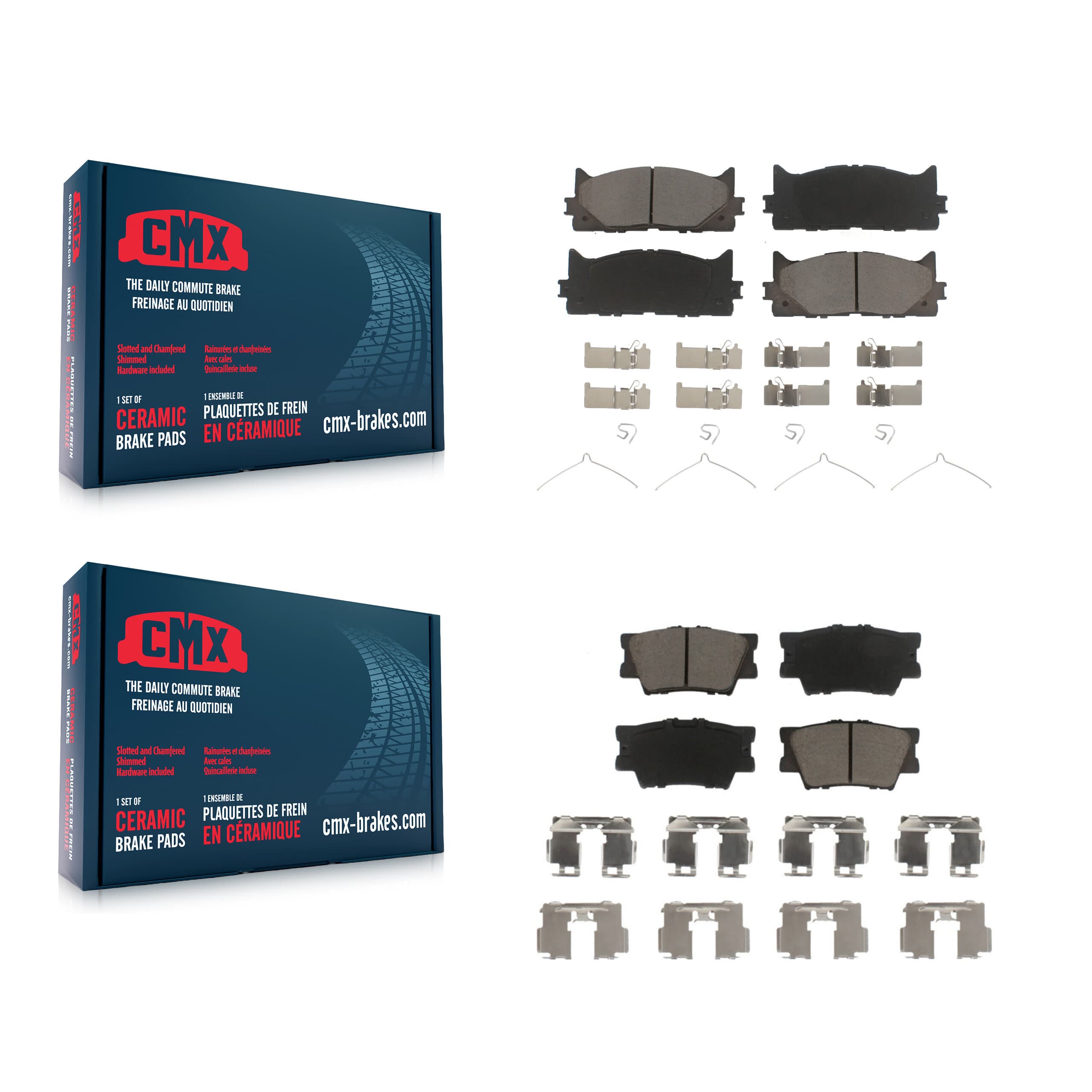 CMX - KCX-100209 - Front and Rear Disc Brake Pad Kits image 1
